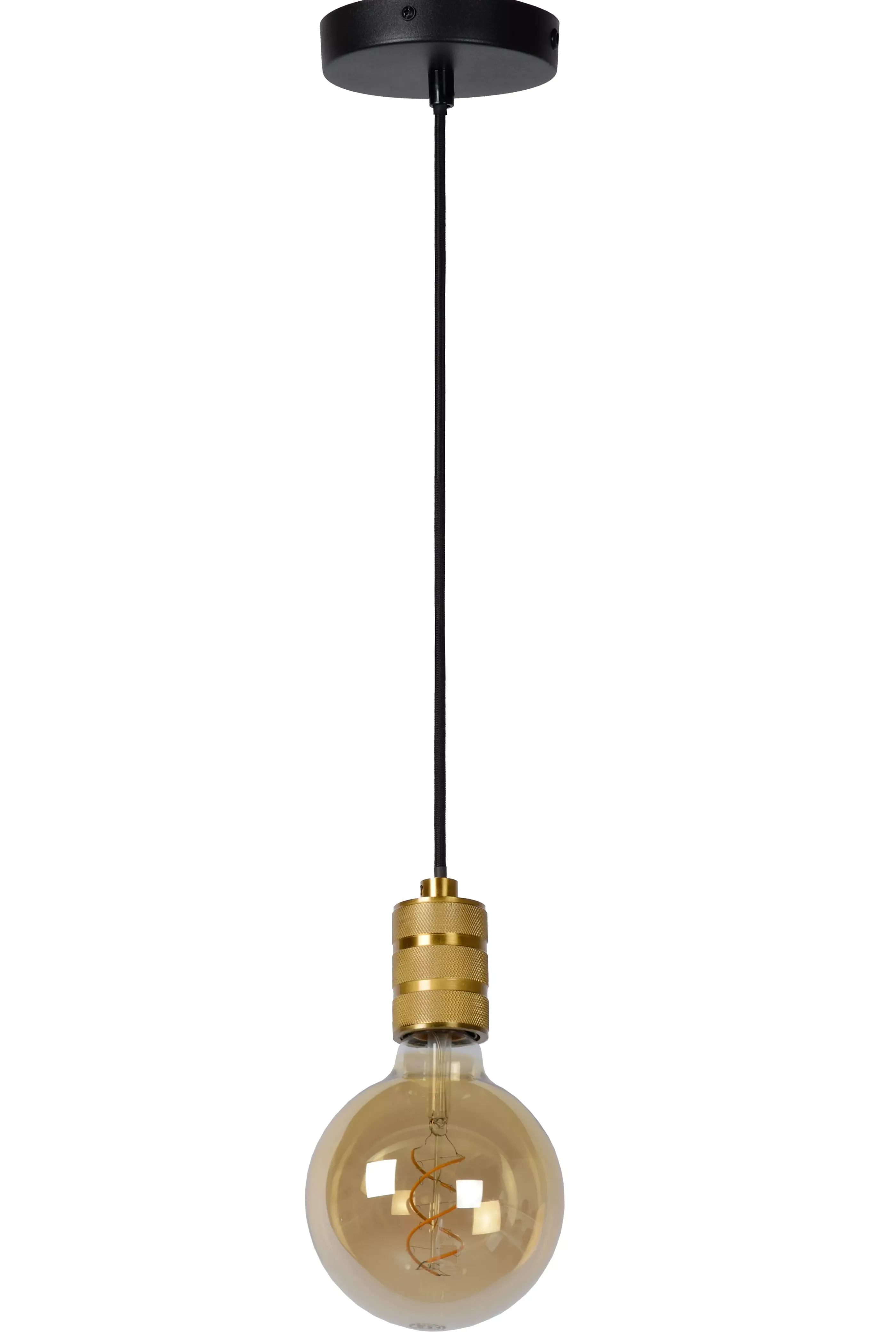 Sale JOVA - Hanglamp - Ø 12 cm - 1xE27 - Mat Goud / Messing Hanglampen
