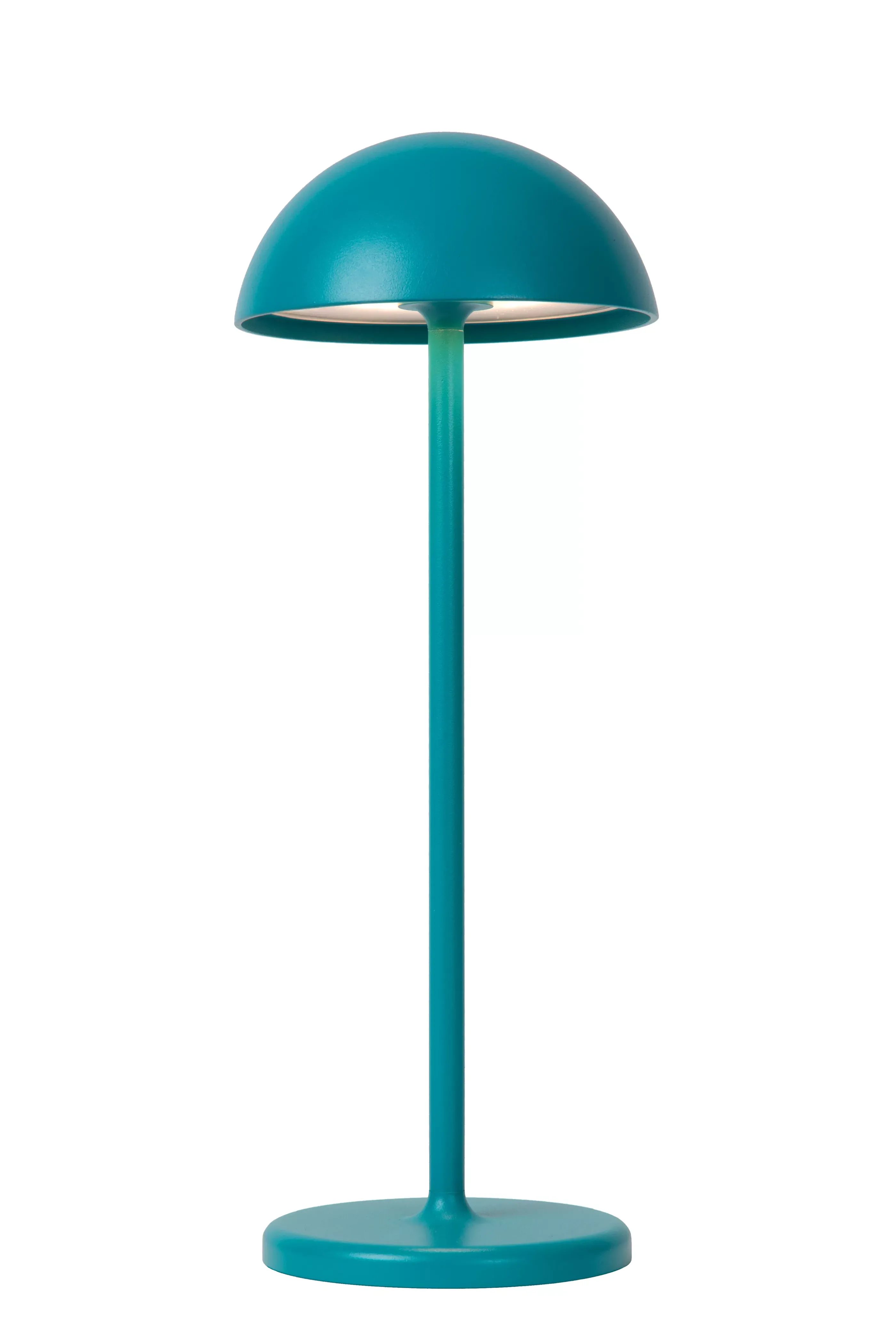 New JOY - Oplaadbare Tafellamp Binnen/Buiten - Accu/Batterij - Ø 12 cm - LED Dimb. - 1x1,5W 3000K - IP54 - Turkoois Tafellampen Buiten