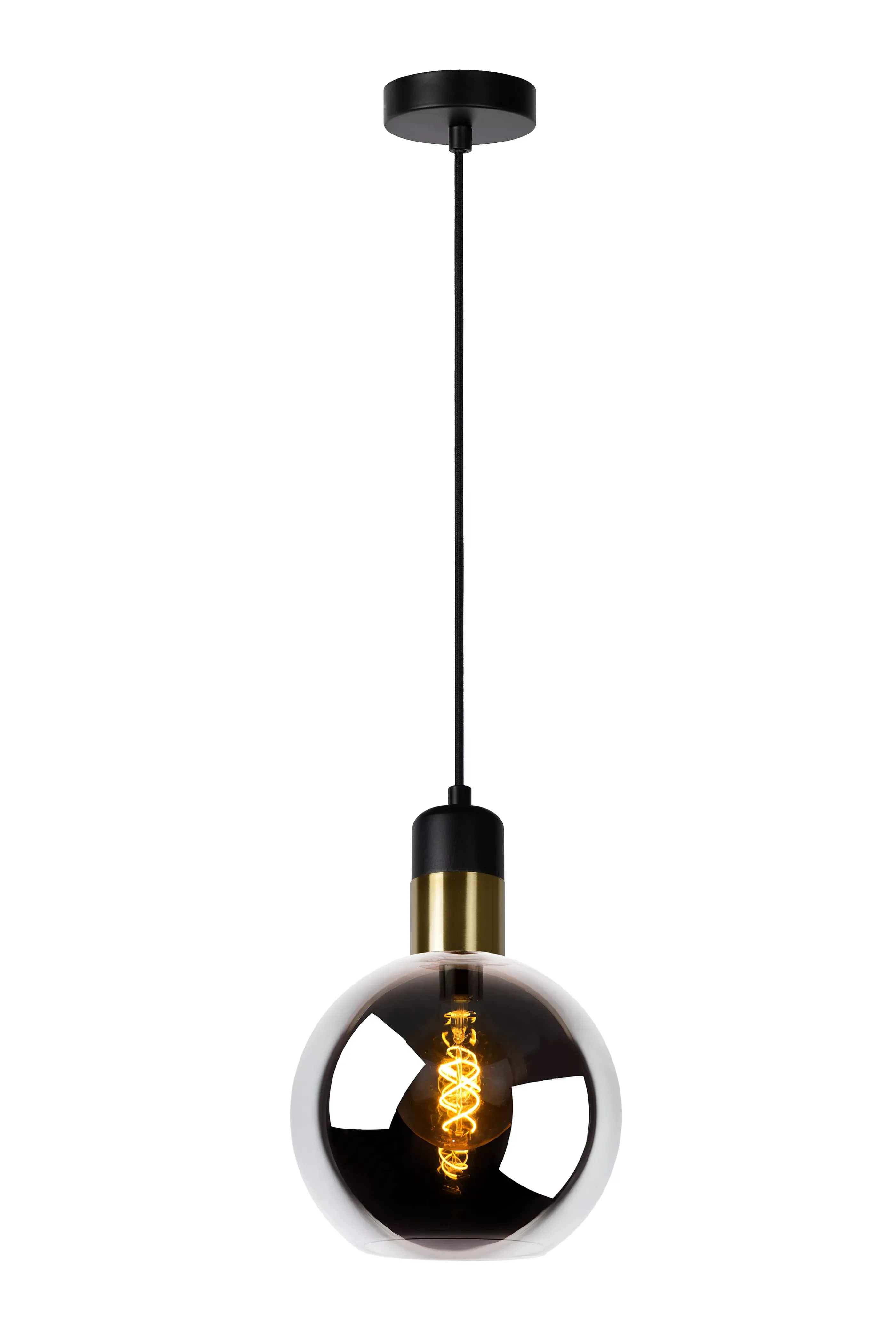Flash Sale JULIUS - Hanglamp - Ø 20 cm - 1xE27 - Fumé Hanglampen