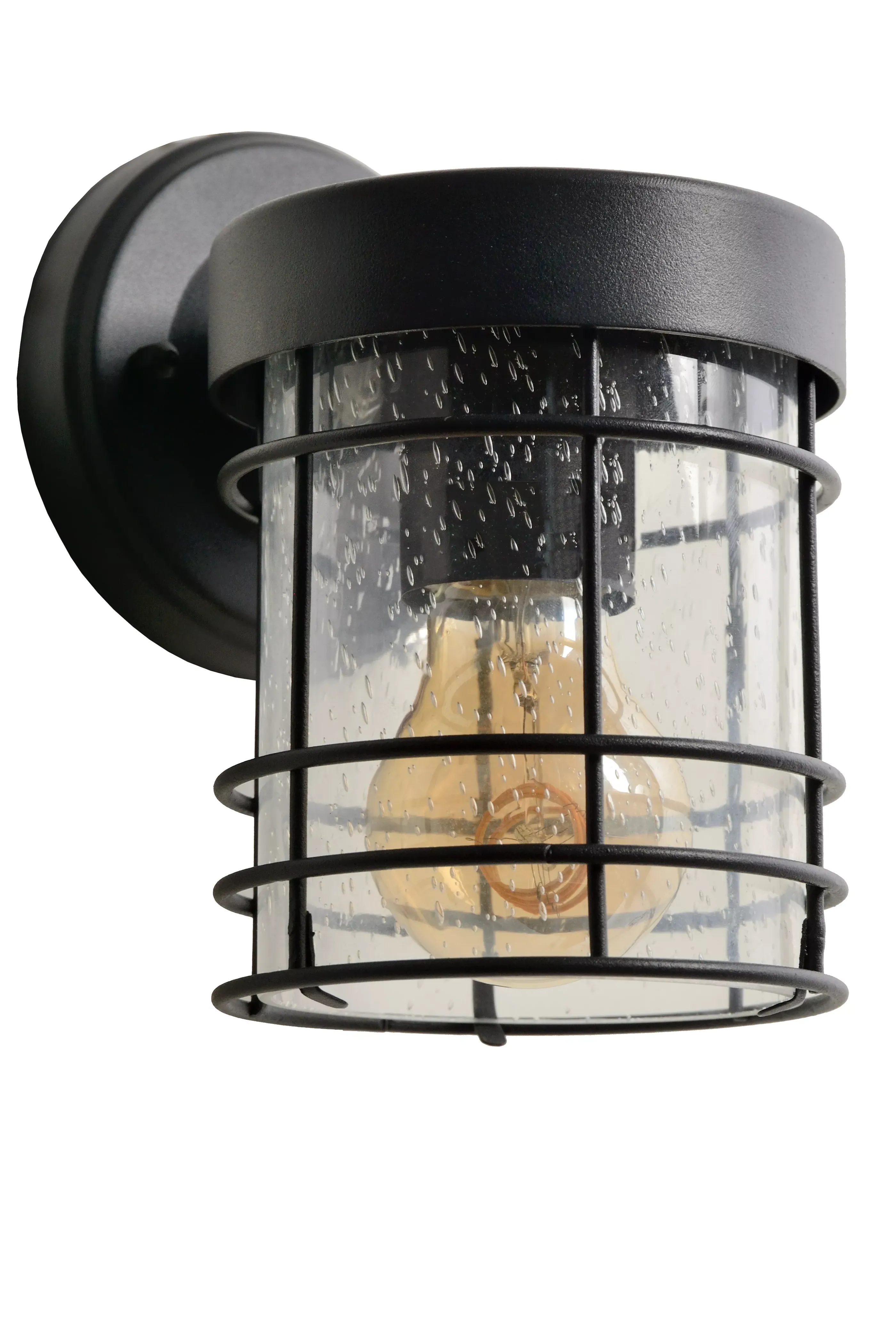 Flash Sale KEPPEL - Wandlamp Binnen/Buiten - 1xE27 - IP23 - Zwart Wandverlichting Buiten