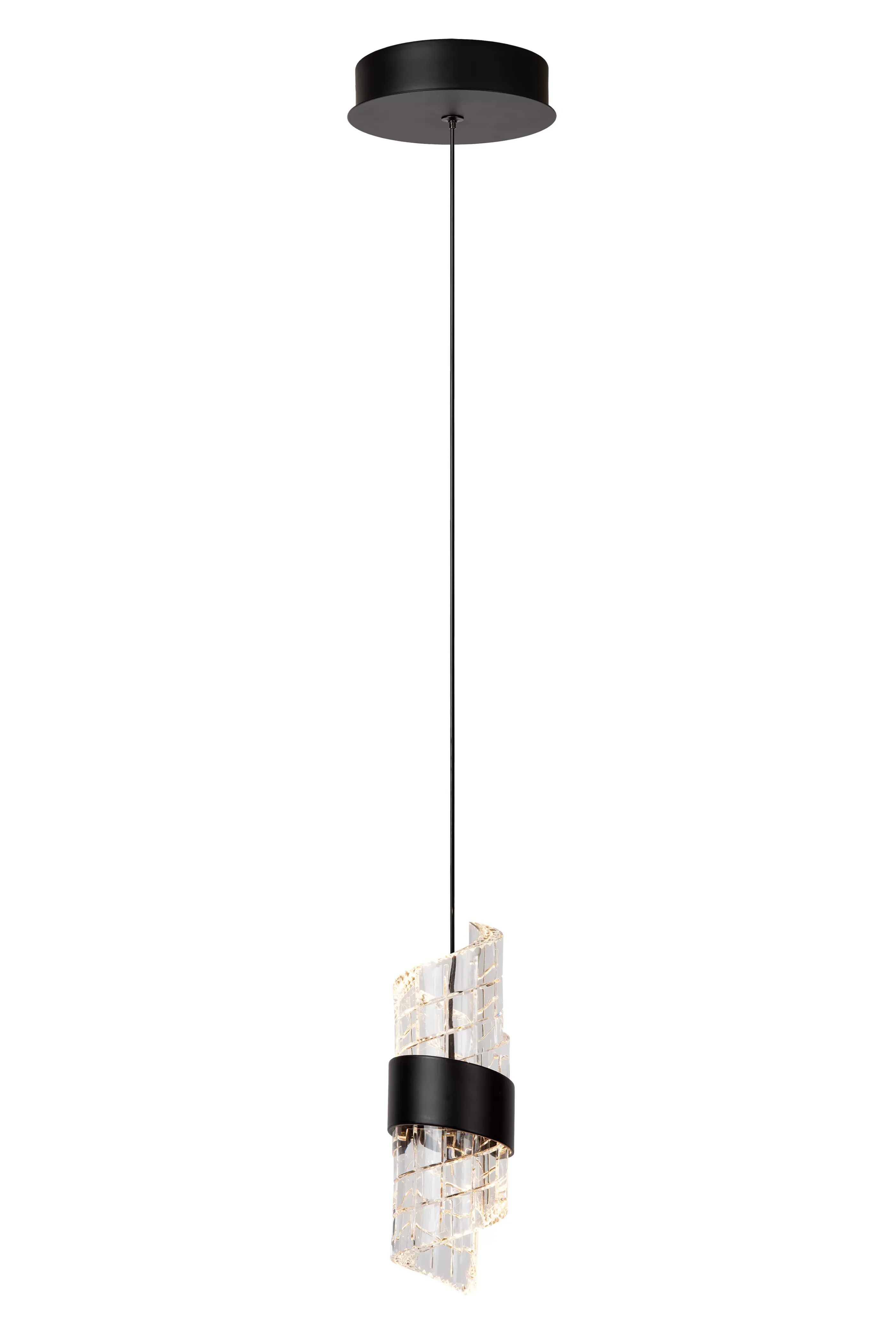 Online KLIGANDE - Hanglamp - Ø 13 cm - LED - 1x9W 2700K - Zwart Hanglampen