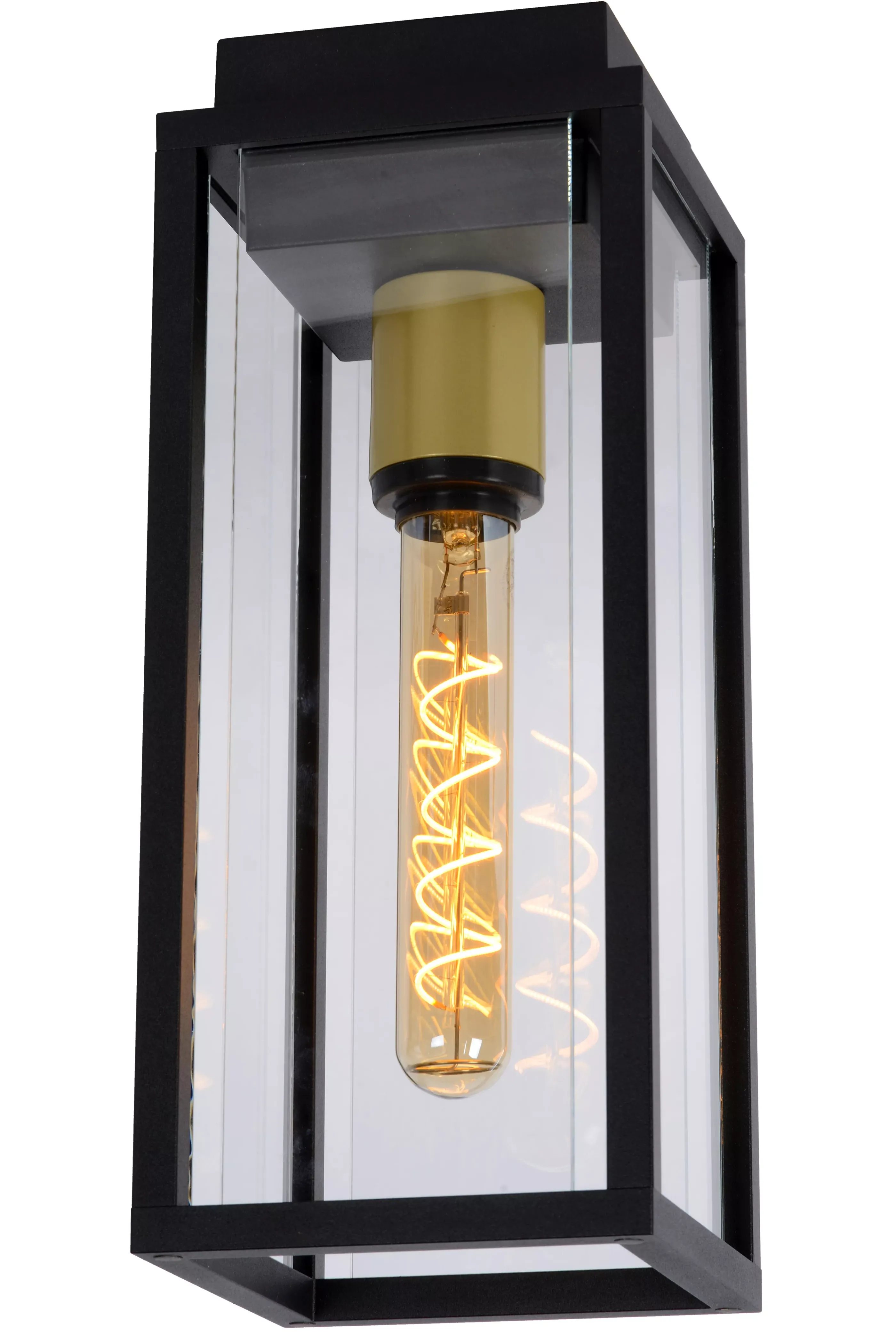 Discount LAURENS - Plafonnière Binnen/Buiten - 1xE27 - IP54 - Zwart Plafondlampen Buiten