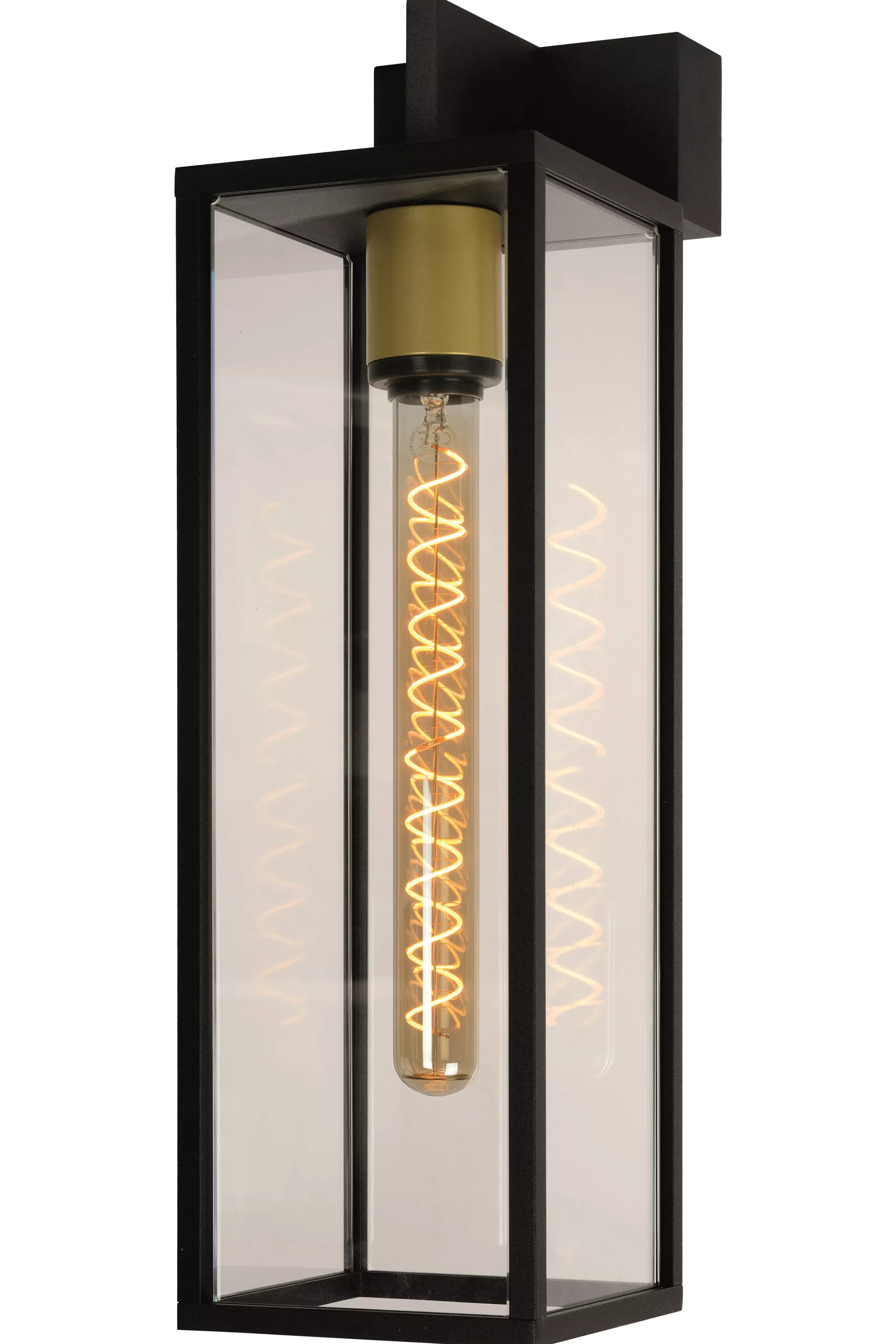 Online LAURENS - Wandlamp Binnen/Buiten - 1xE27 - IP54 - Zwart Wandverlichting Buiten