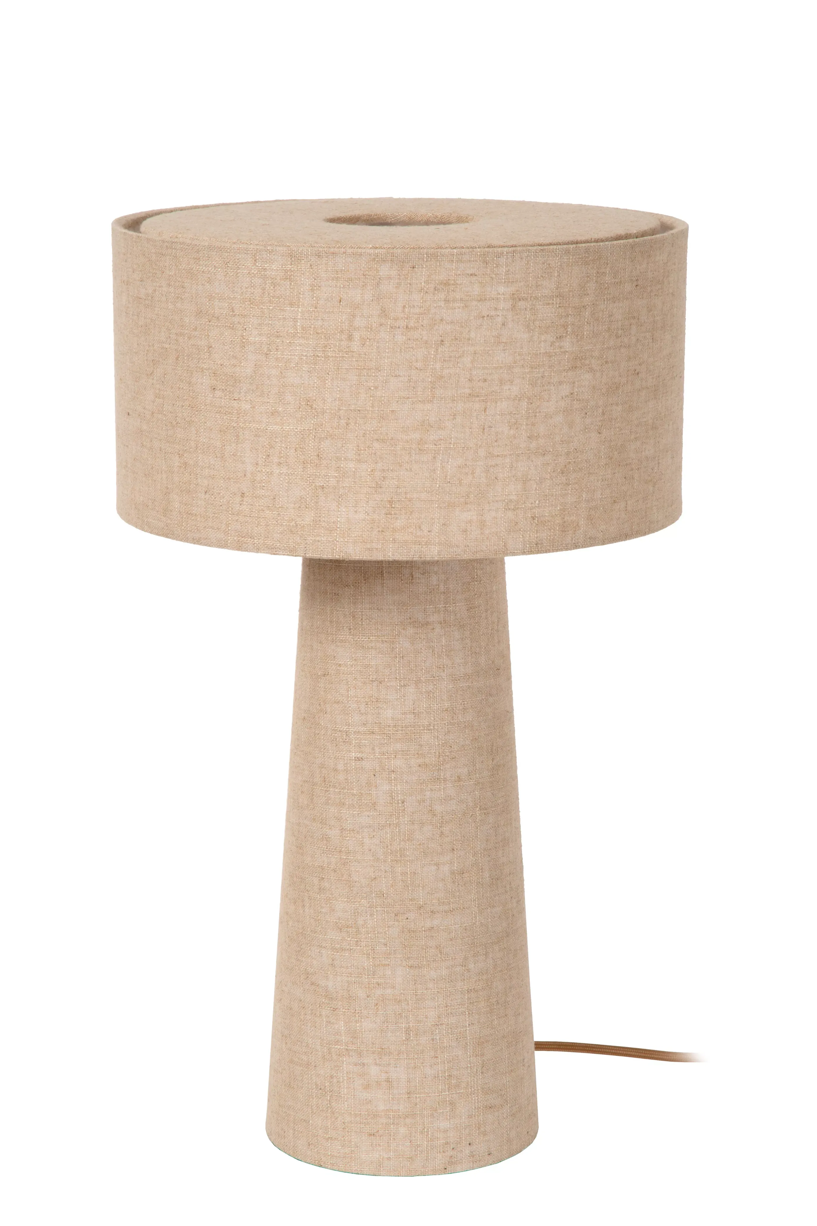 Shop LEEROY - Tafellamp - Ø 30 cm - 1xE27 - Taupe Tafellampen
