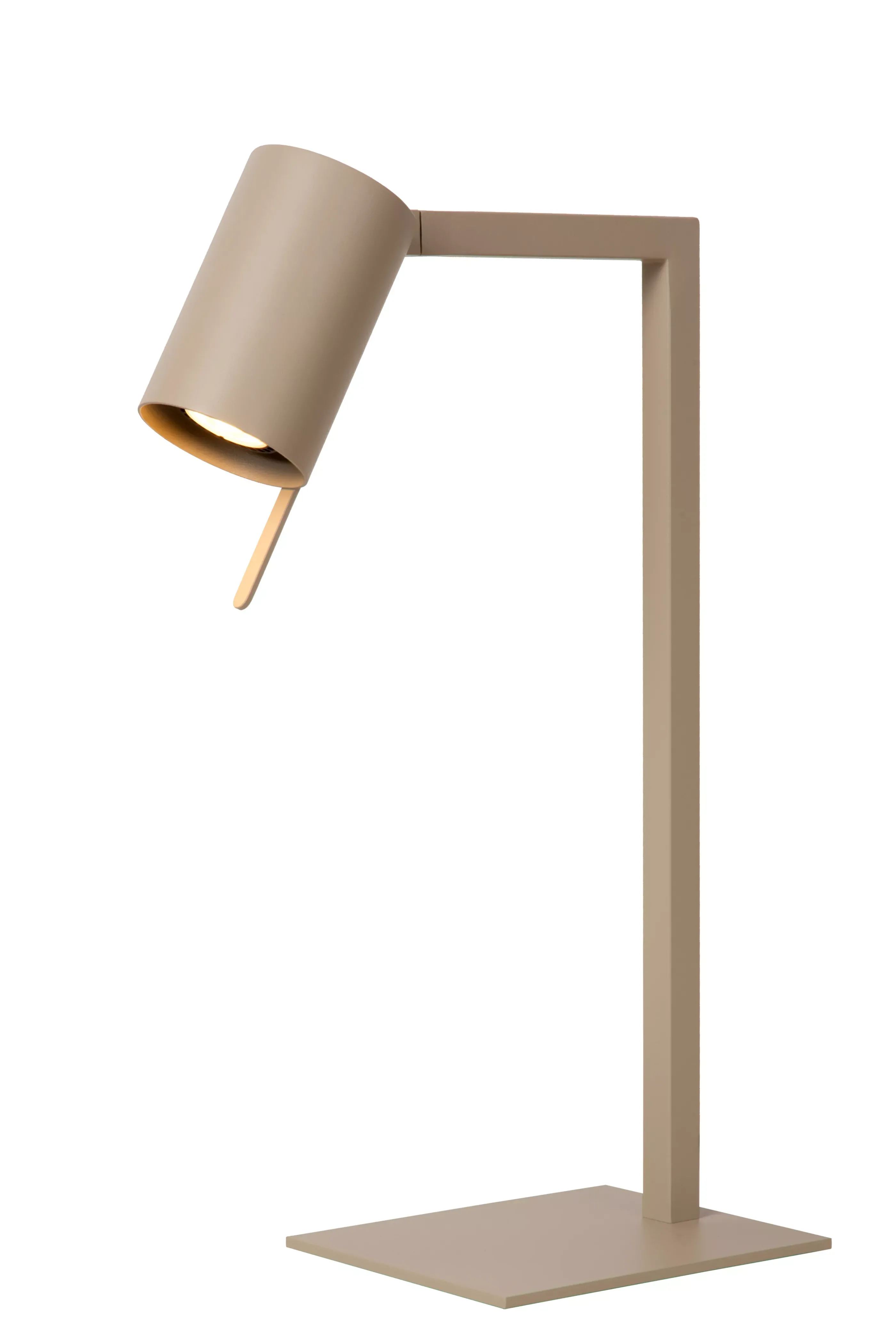 Online LESLEY - Bureaulamp - 1xGU10 - Taupe Bureaulampen