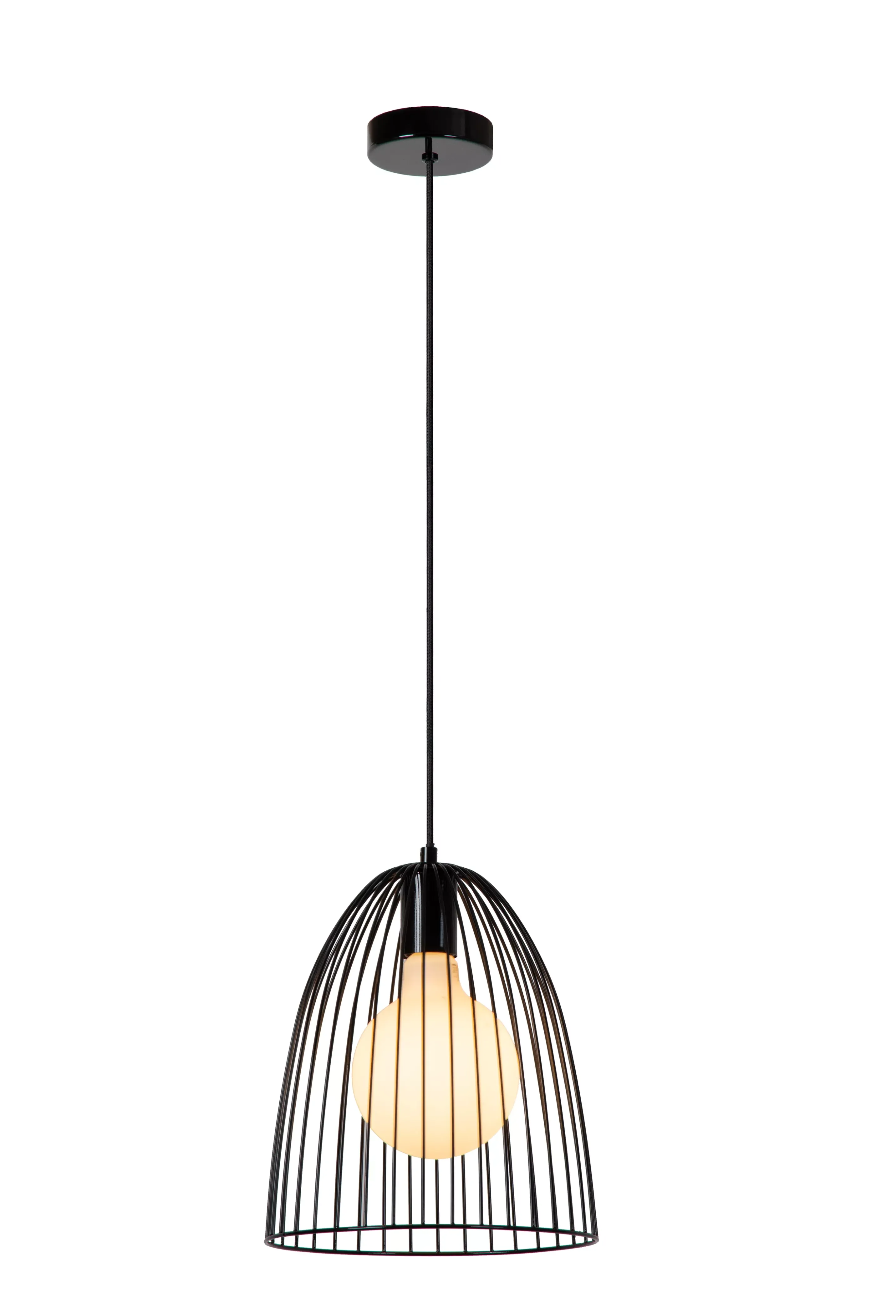 Sale MACARONS - Hanglamp - Ø 24,5 cm - 1xE27 - Zwart Hanglampen