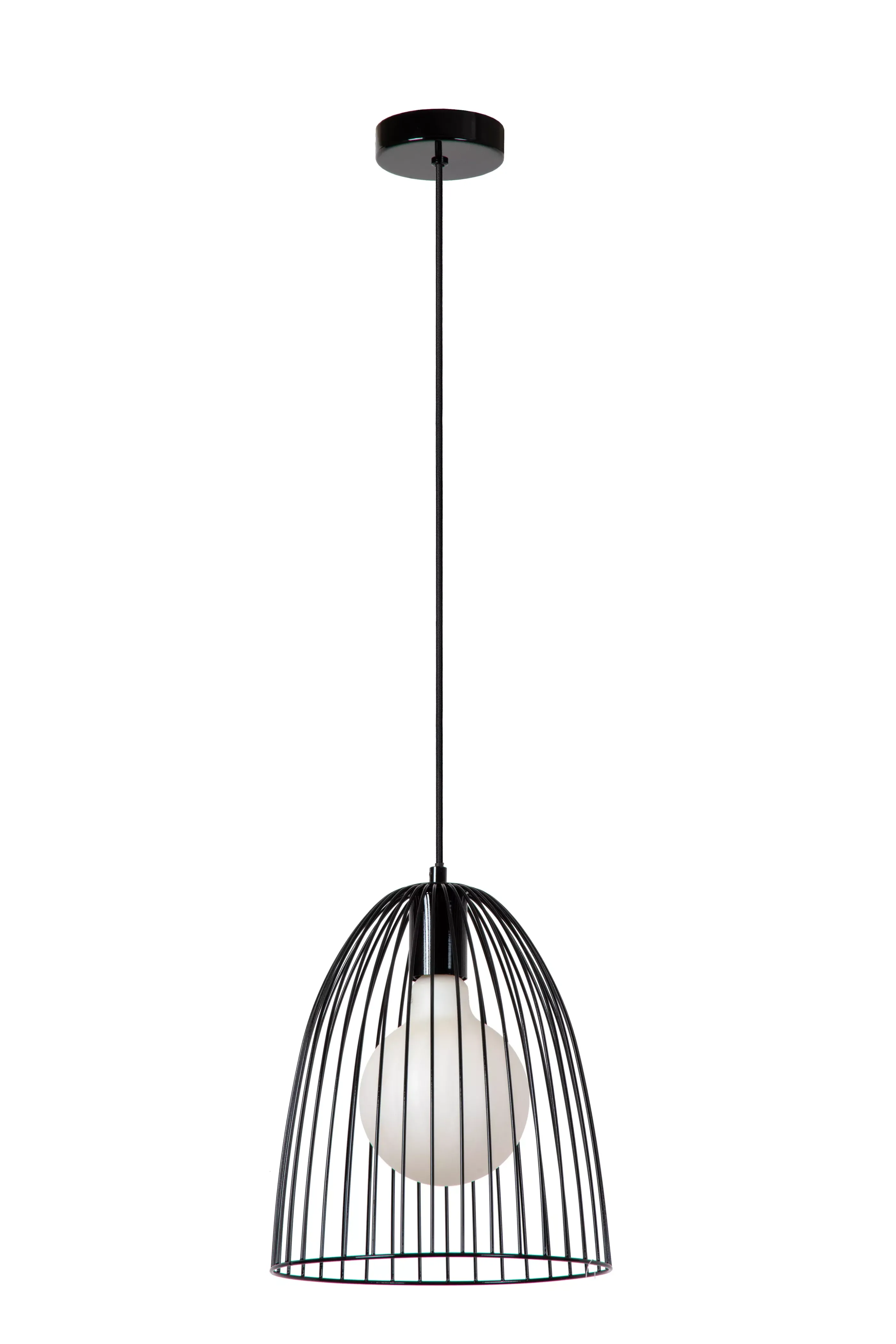 Sale MACARONS - Hanglamp - Ø 24,5 cm - 1xE27 - Zwart Hanglampen