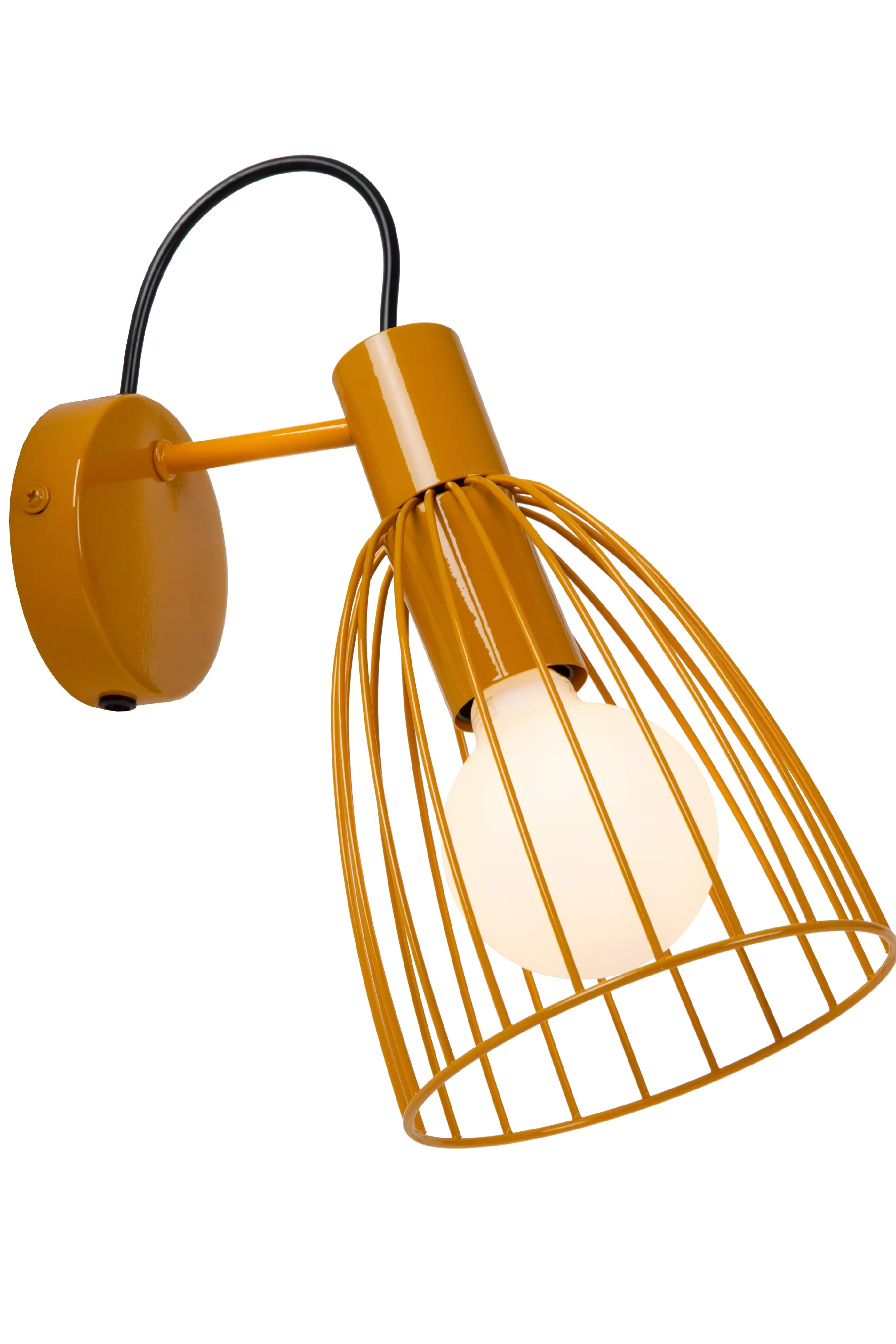 Outlet MACARONS - Wandlamp - 1xE27 - Okergeel Wandverlichting