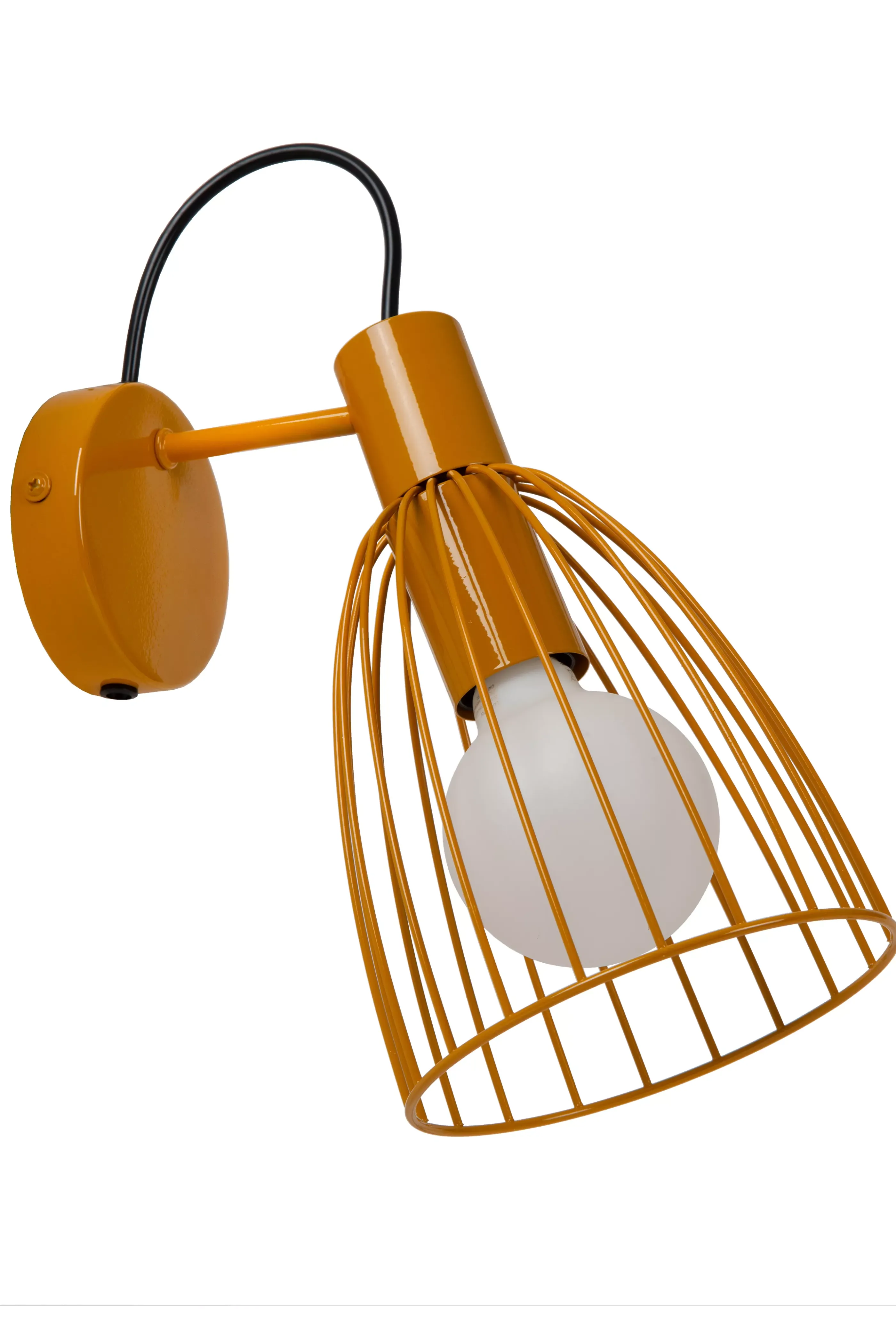 Outlet MACARONS - Wandlamp - 1xE27 - Okergeel Wandverlichting