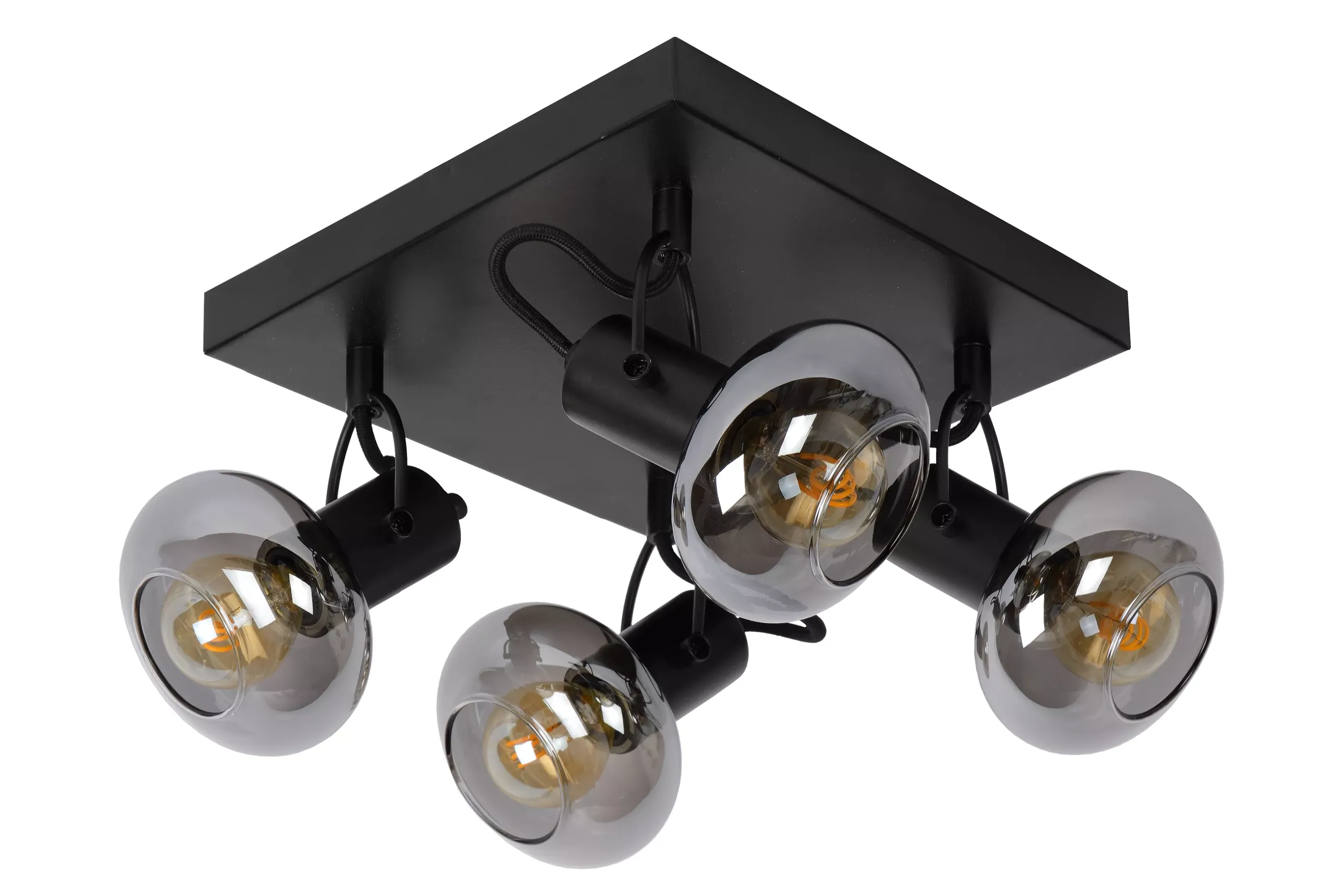 Outlet MADEE - Plafondspot - 4xE14 - Zwart Plafondlampen