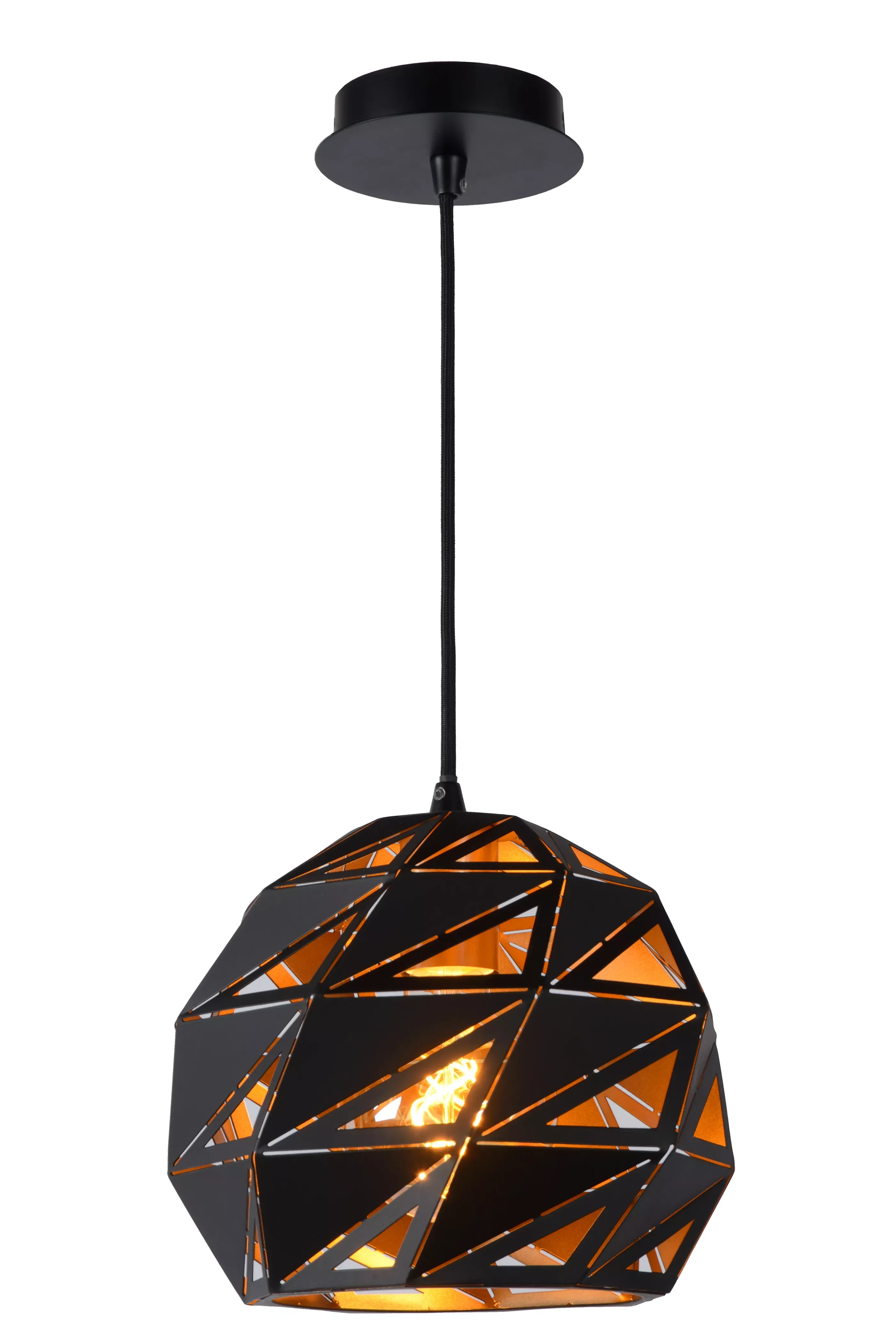 Store MALUNGA - Hanglamp - Ø 25 cm - 1xE27 - Zwart Hanglampen