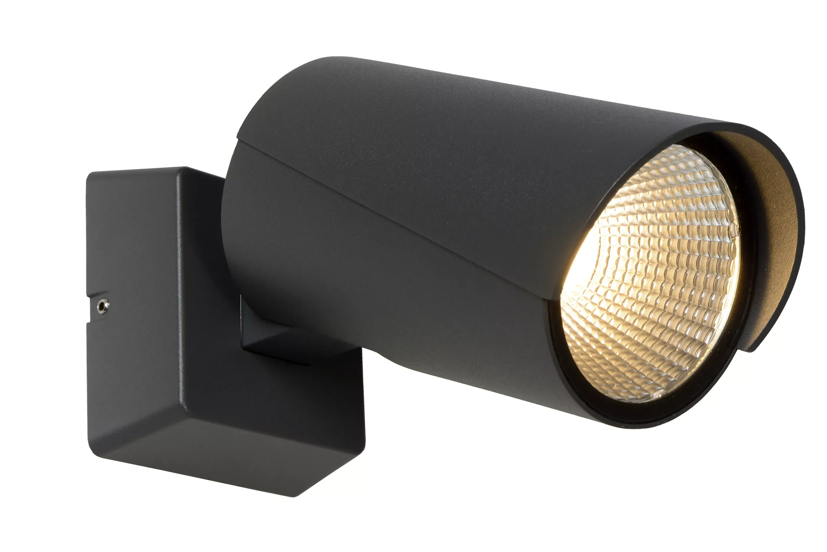 Clearance MANAL - Wandspot / Wandlamp Binnen/Buiten - LED - 1x13W 3000K - IP65 - Antraciet Wandverlichting Buiten