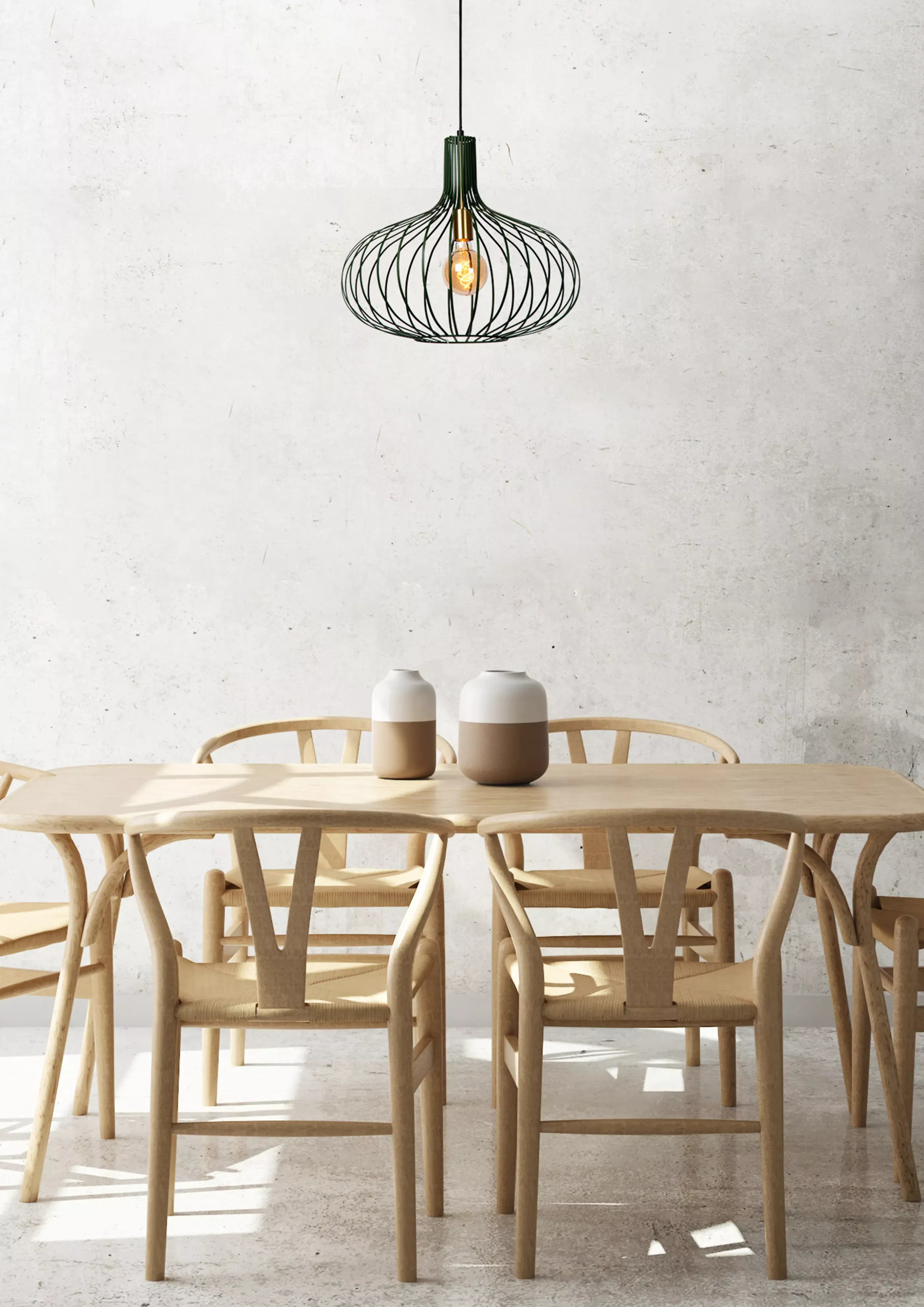 Cheap MANUELA - Hanglamp - Ø 50 cm - 1xE27 - Groen Hanglampen