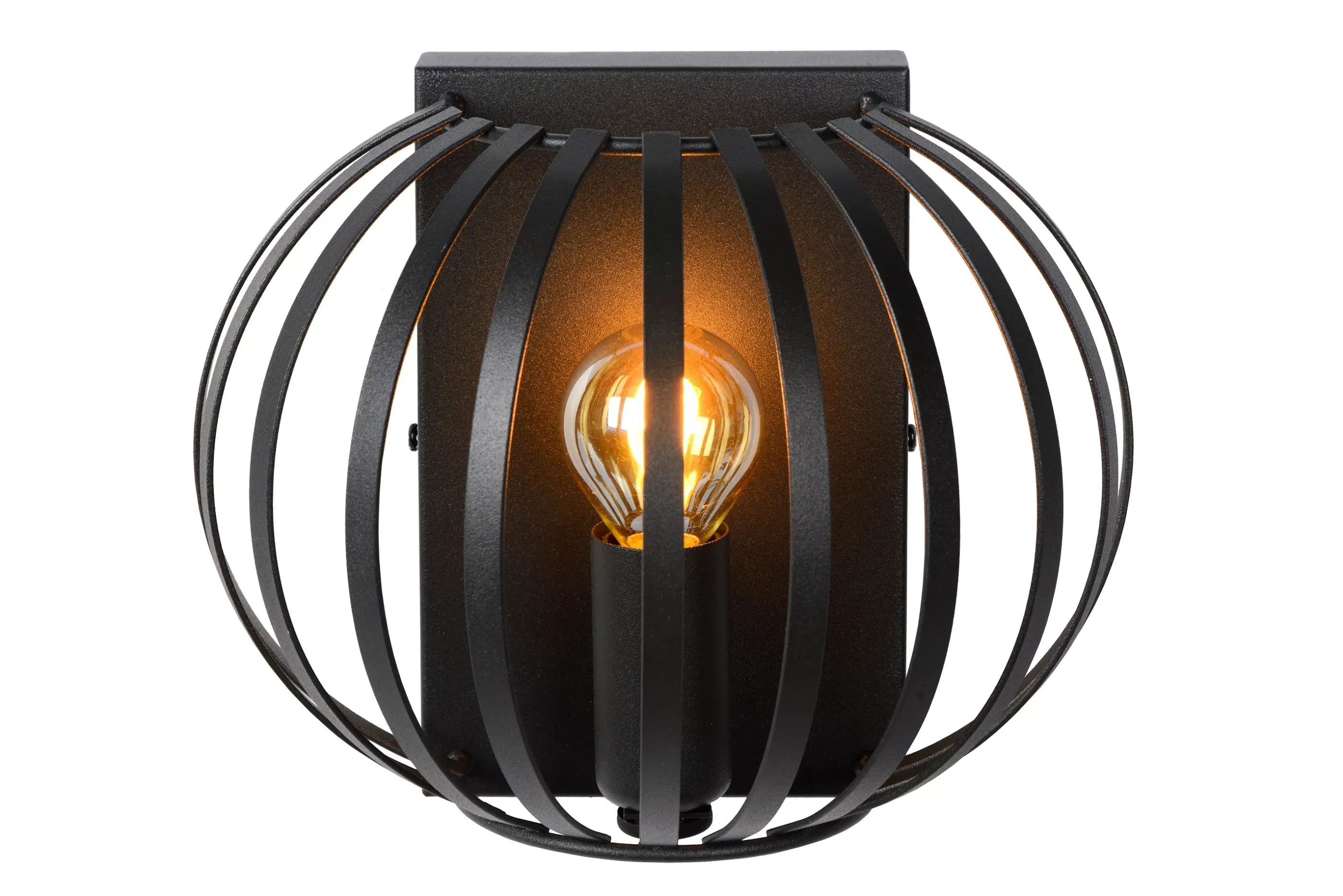Online MANUELA - Wandlamp - 1xE14 - Zwart Wandverlichting