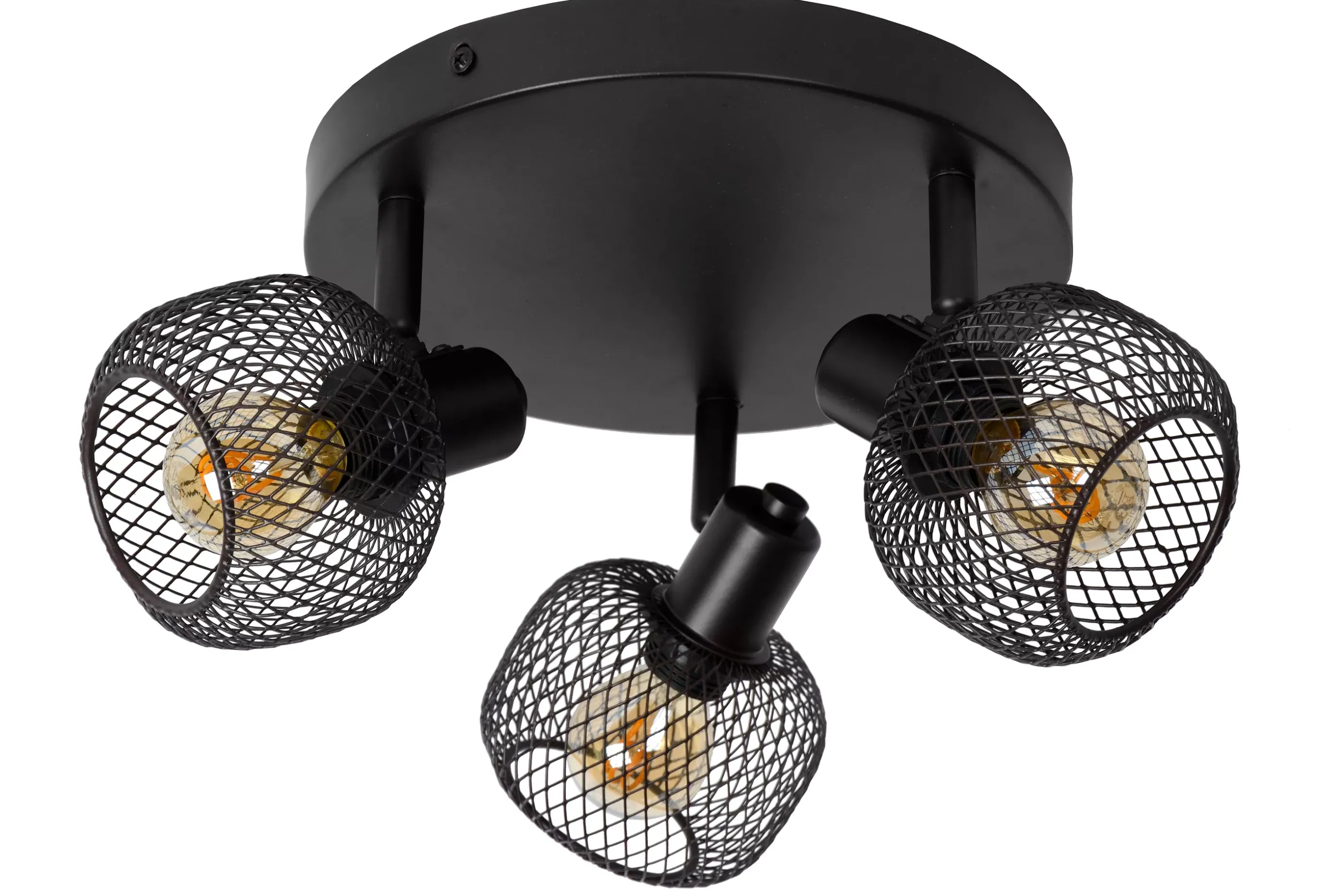 Store MAREN - Plafondspot - Ø 37 cm - 3xE14 - Zwart Plafondlampen