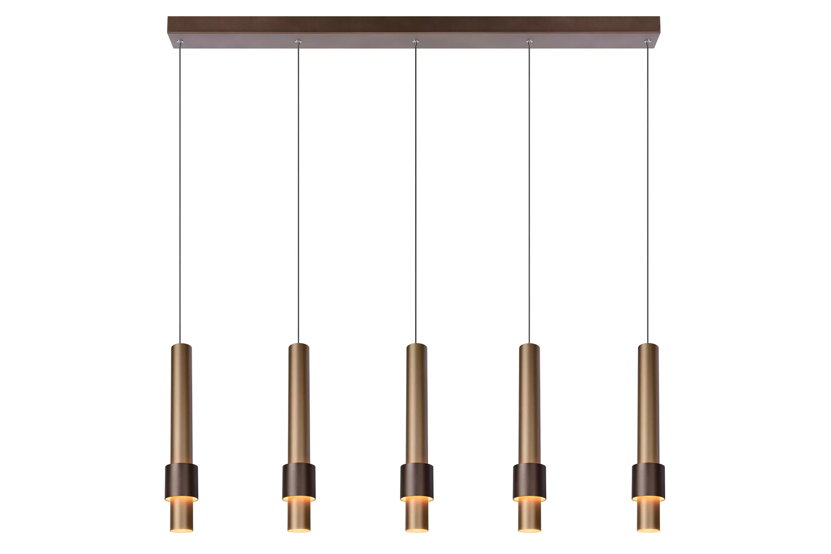 Sale MARGARY - Hanglamp - LED Dimb. - 5x4,2W 2700K - Koffie Hanglampen