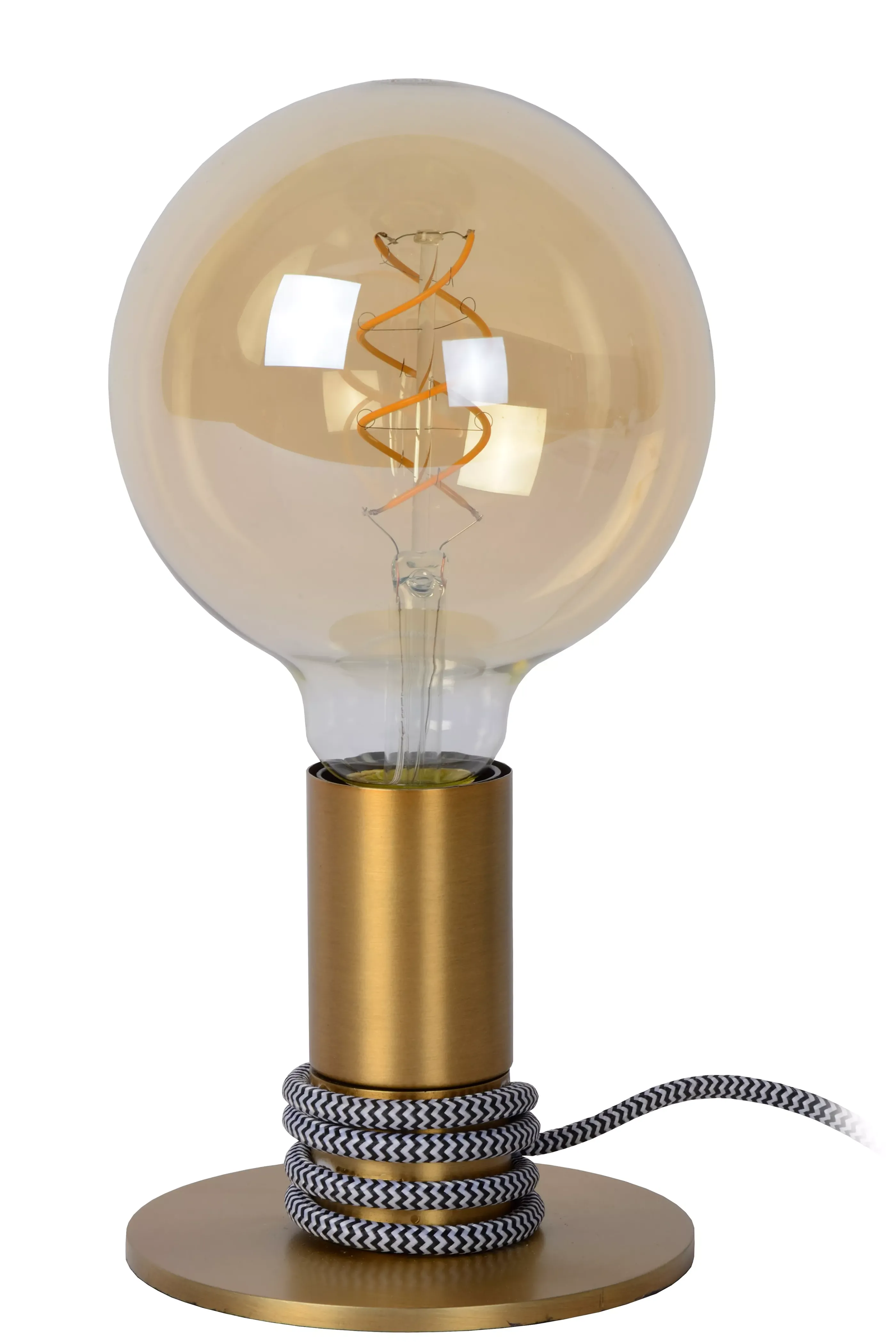 Online MARIT - Tafellamp - 1xE27 - Mat Goud / Messing Tafellampen