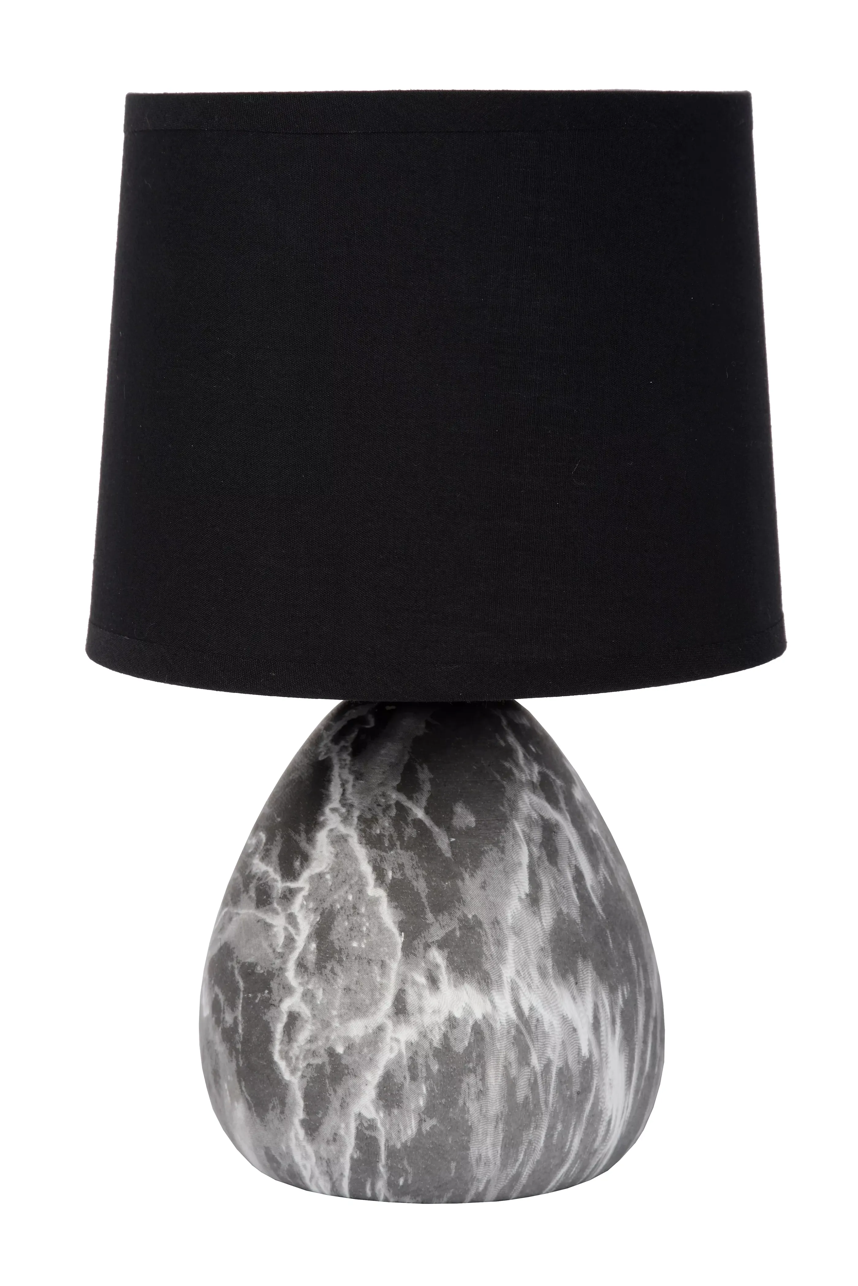 Sale MARMO - Tafellamp - Ø 16 cm - 1xE14 - Zwart Tafellampen