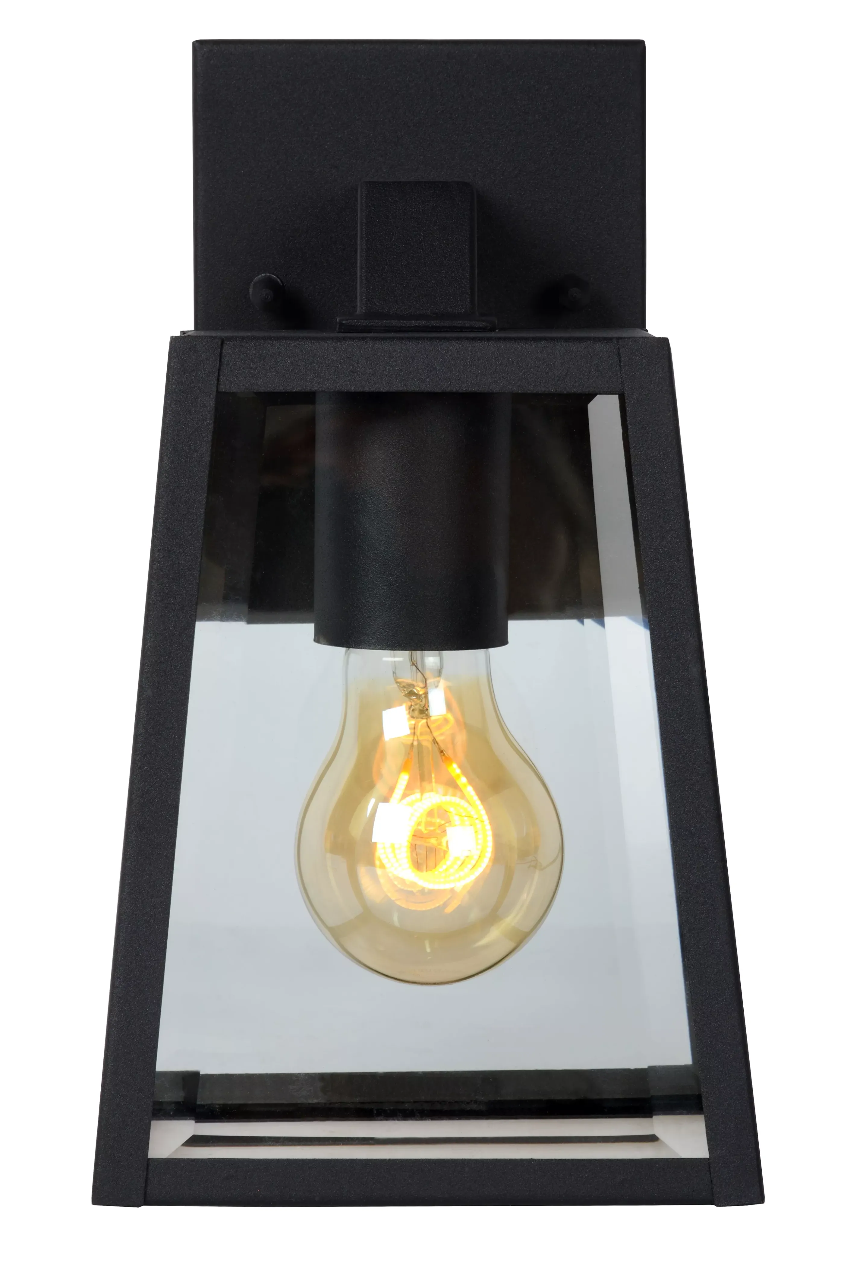 Outlet MATSLOT - Wandlamp Binnen/Buiten - 1xE27 - IP23 - Zwart Wandverlichting Buiten