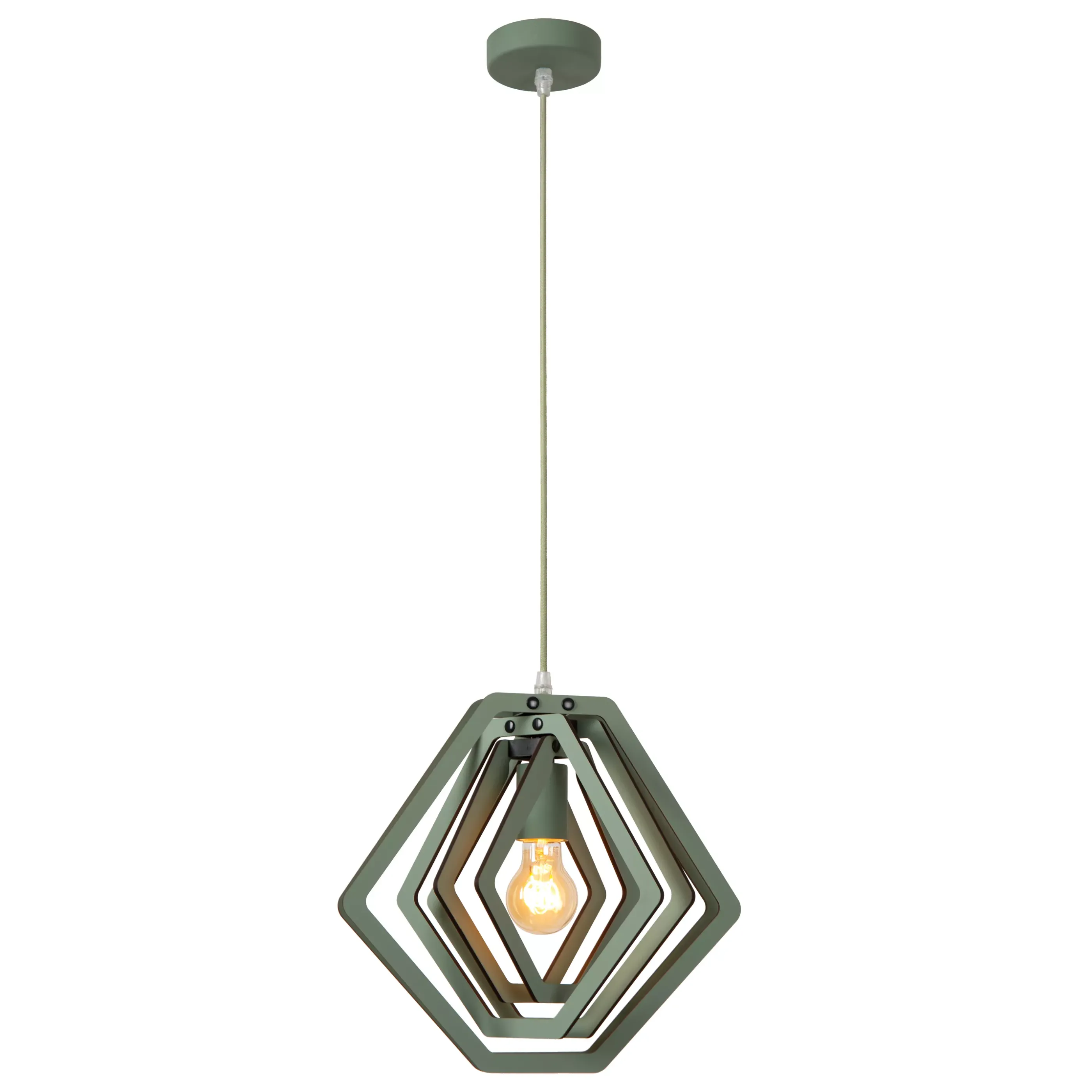 New MAURO - Hanglamp Kinderkamer - 1xE27 - Groen Hanglampen