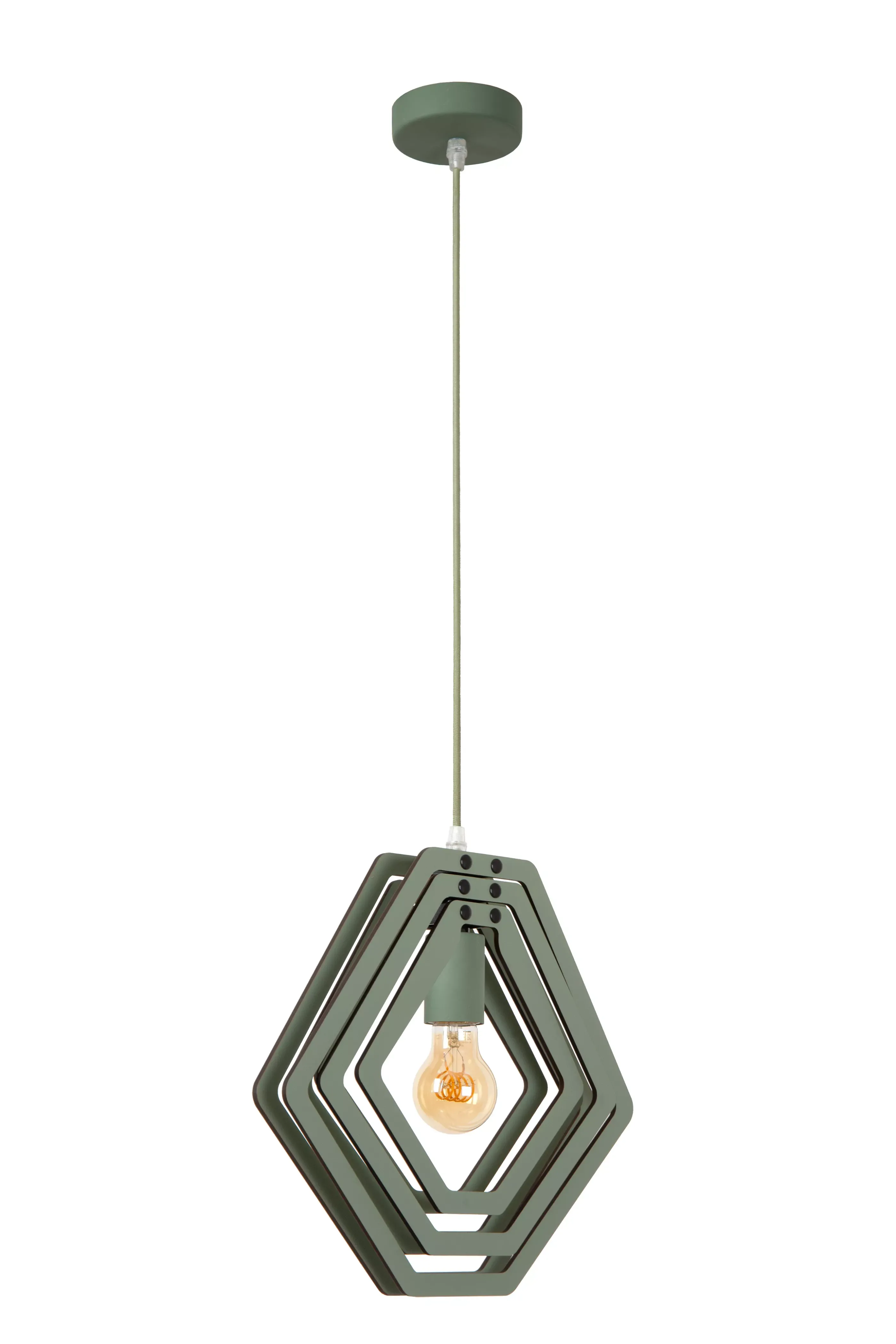 New MAURO - Hanglamp Kinderkamer - 1xE27 - Groen Hanglampen