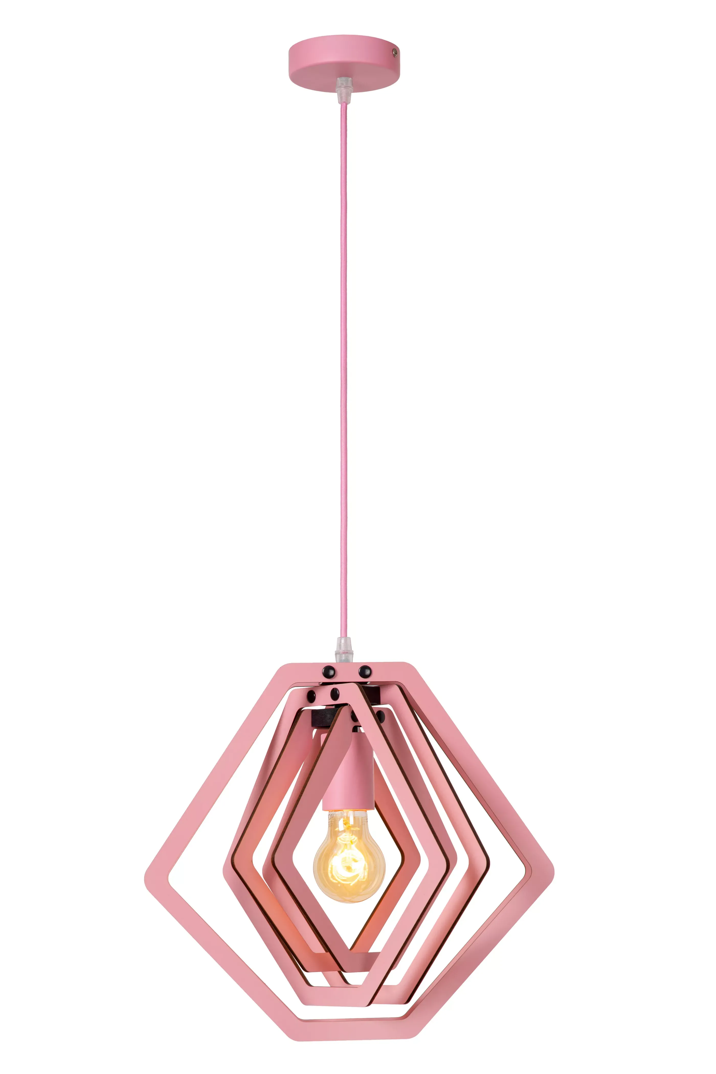 Cheap MAURO - Hanglamp Kinderkamer - 1xE27 - Roze Hanglampen