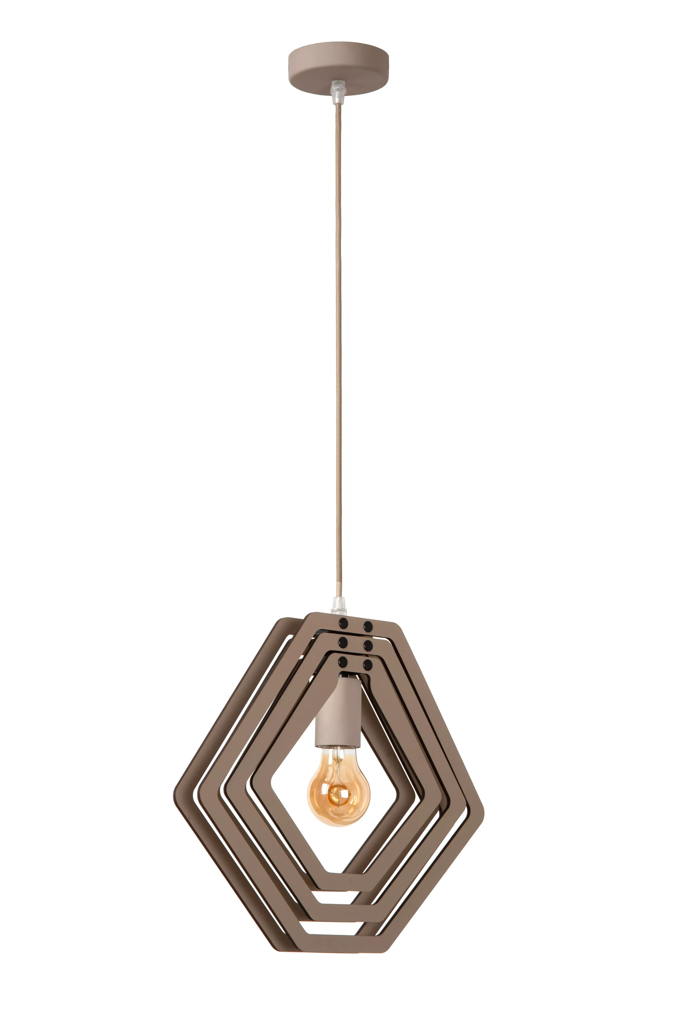 Outlet MAURO - Hanglamp Kinderkamer - 1xE27 - Taupe Hanglampen