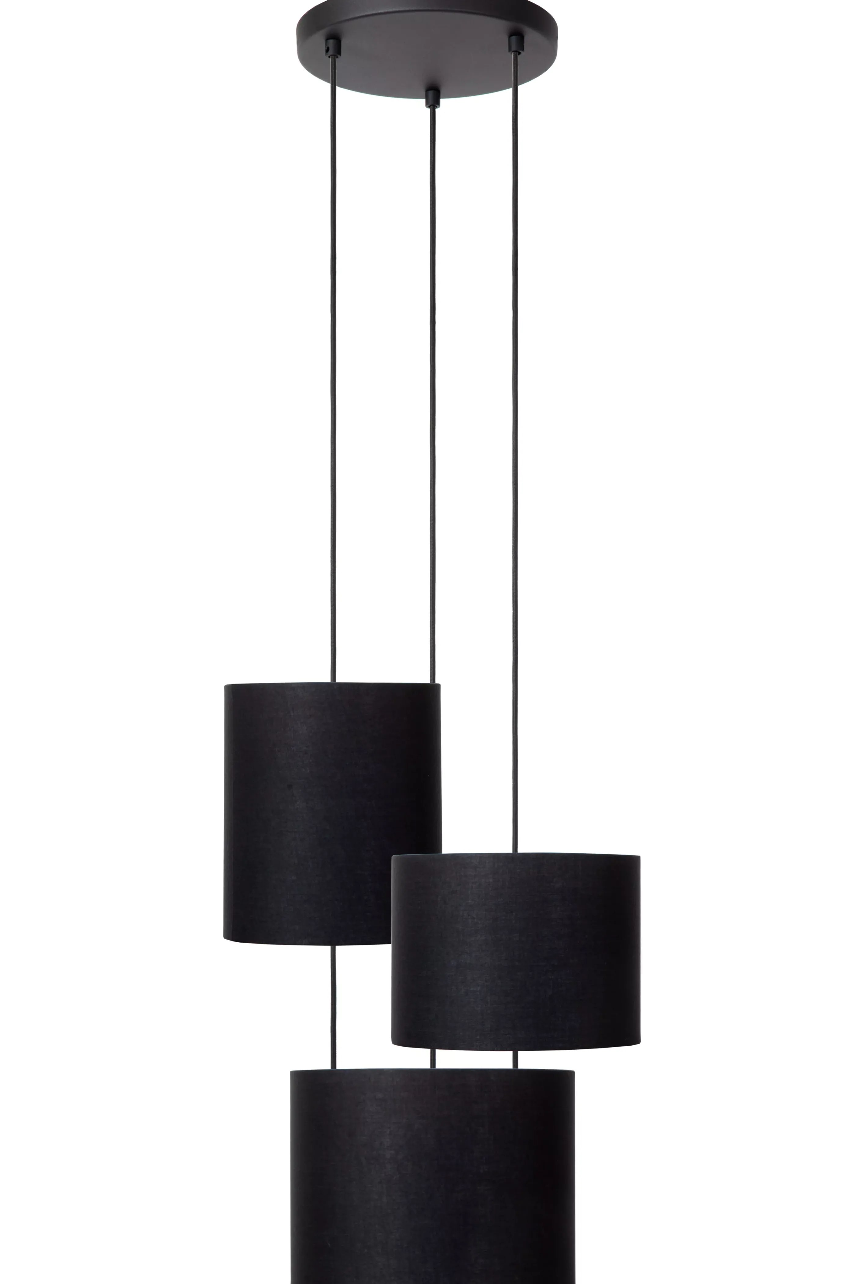 Clearance MAYA - Hanglamp - Ø 46 cm - 3xE27 - Zwart Hanglampen
