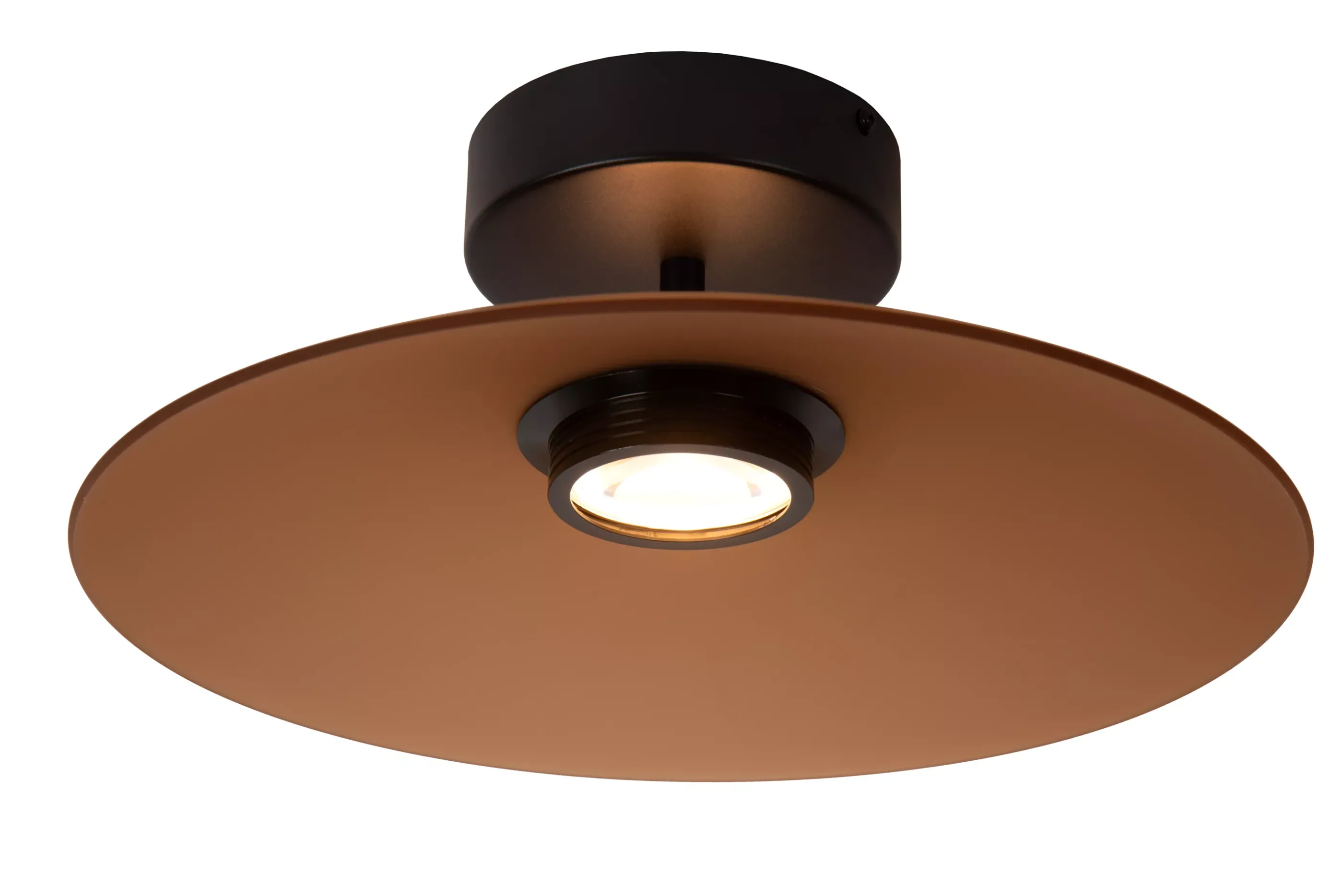 New MENGA - Plafonnière - Ø 40 cm - LED Dimb. - 1x11W 2700K - Amber Plafondlampen