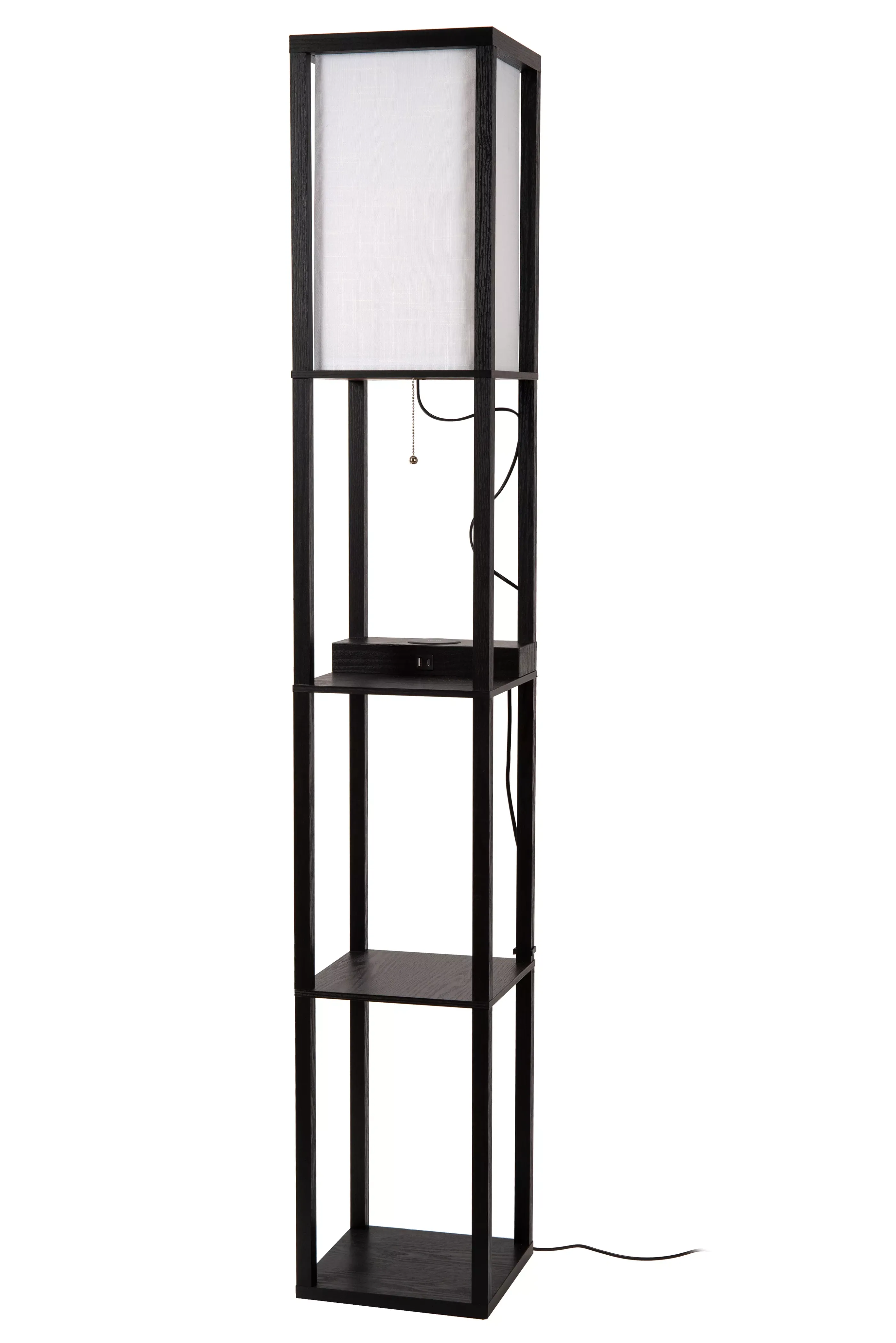 Shop MENNO - Vloerlamp - 1xE27 - Met draadloze oplader - Zwart Staande Lampen