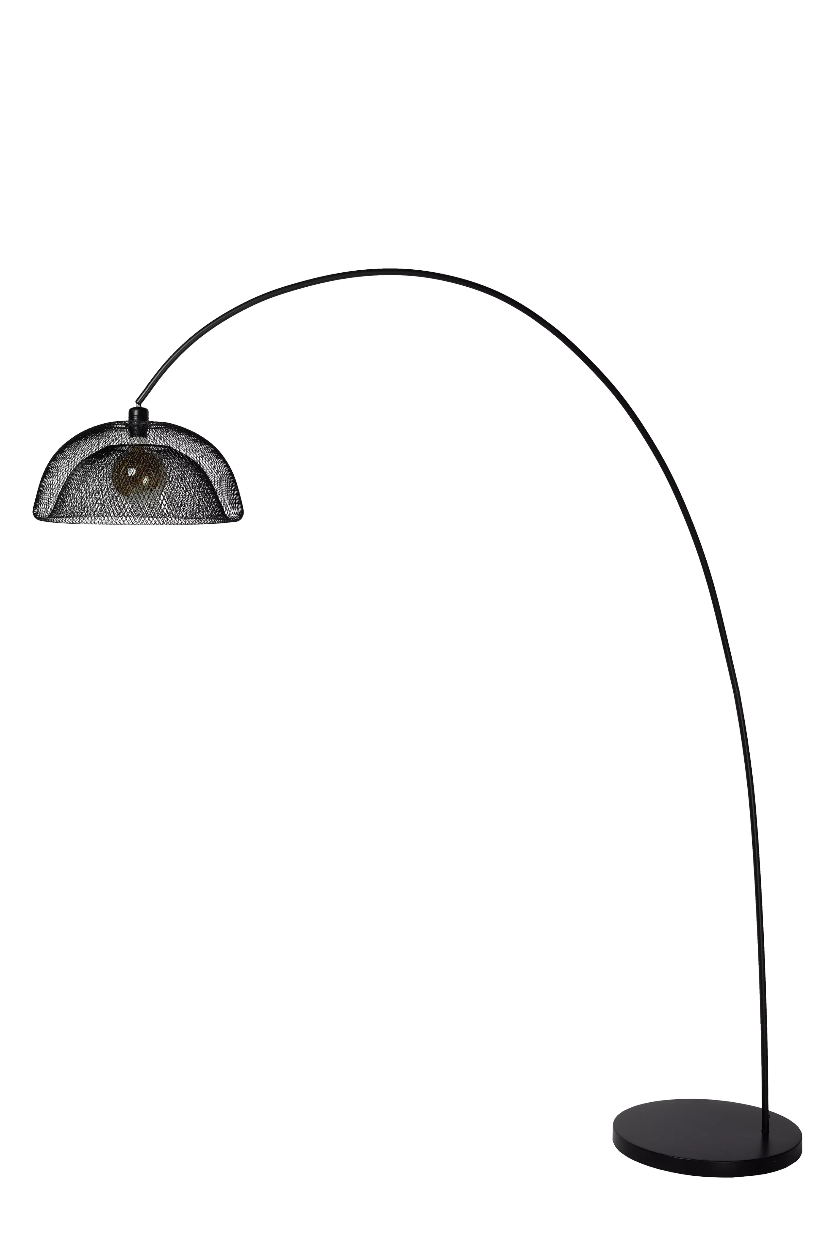 Store MESH - Booglamp - 1xE27 - Zwart Staande Lampen