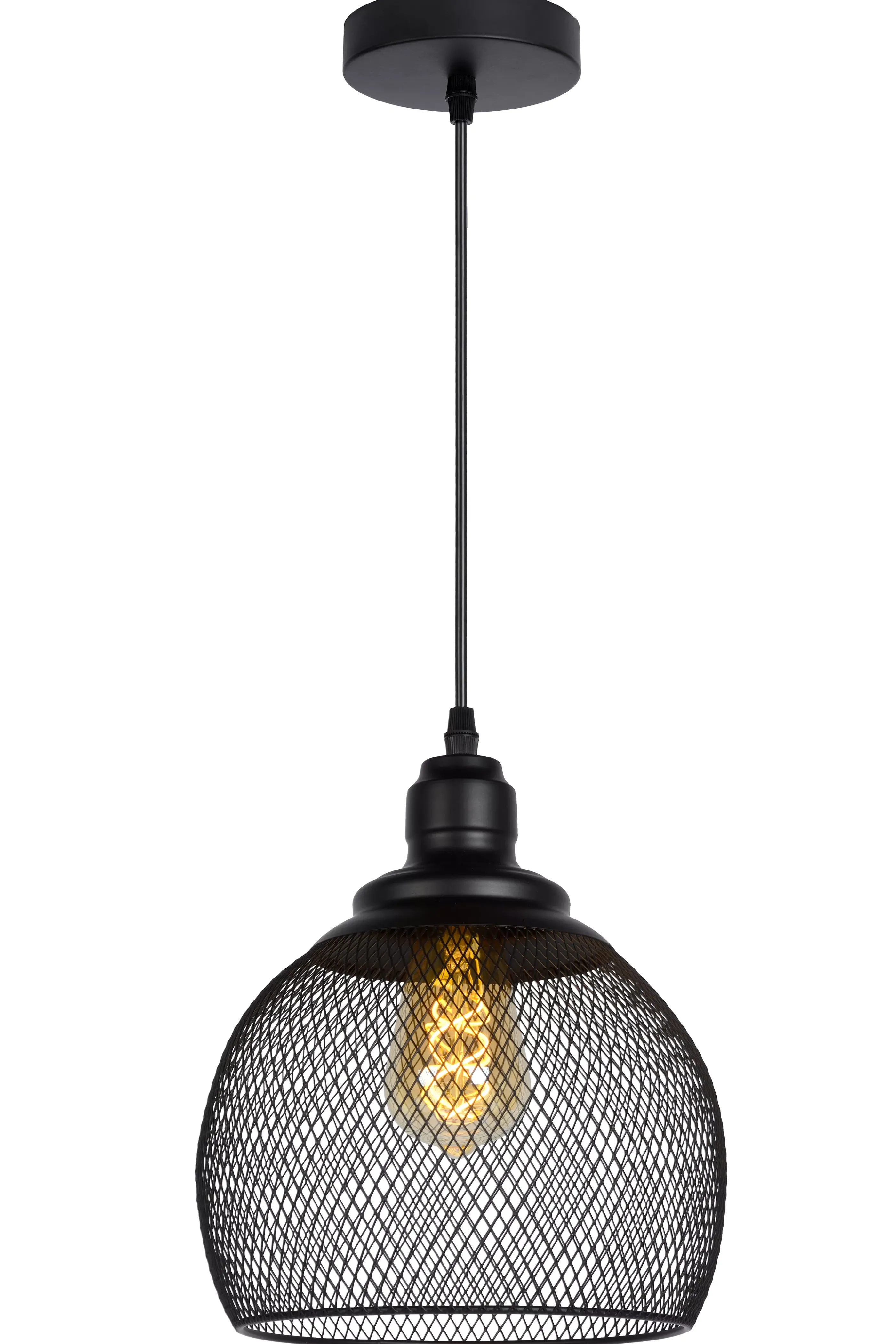 Online MESH - Hanglamp - Ø 22 cm - 1xE27 - Zwart Hanglampen