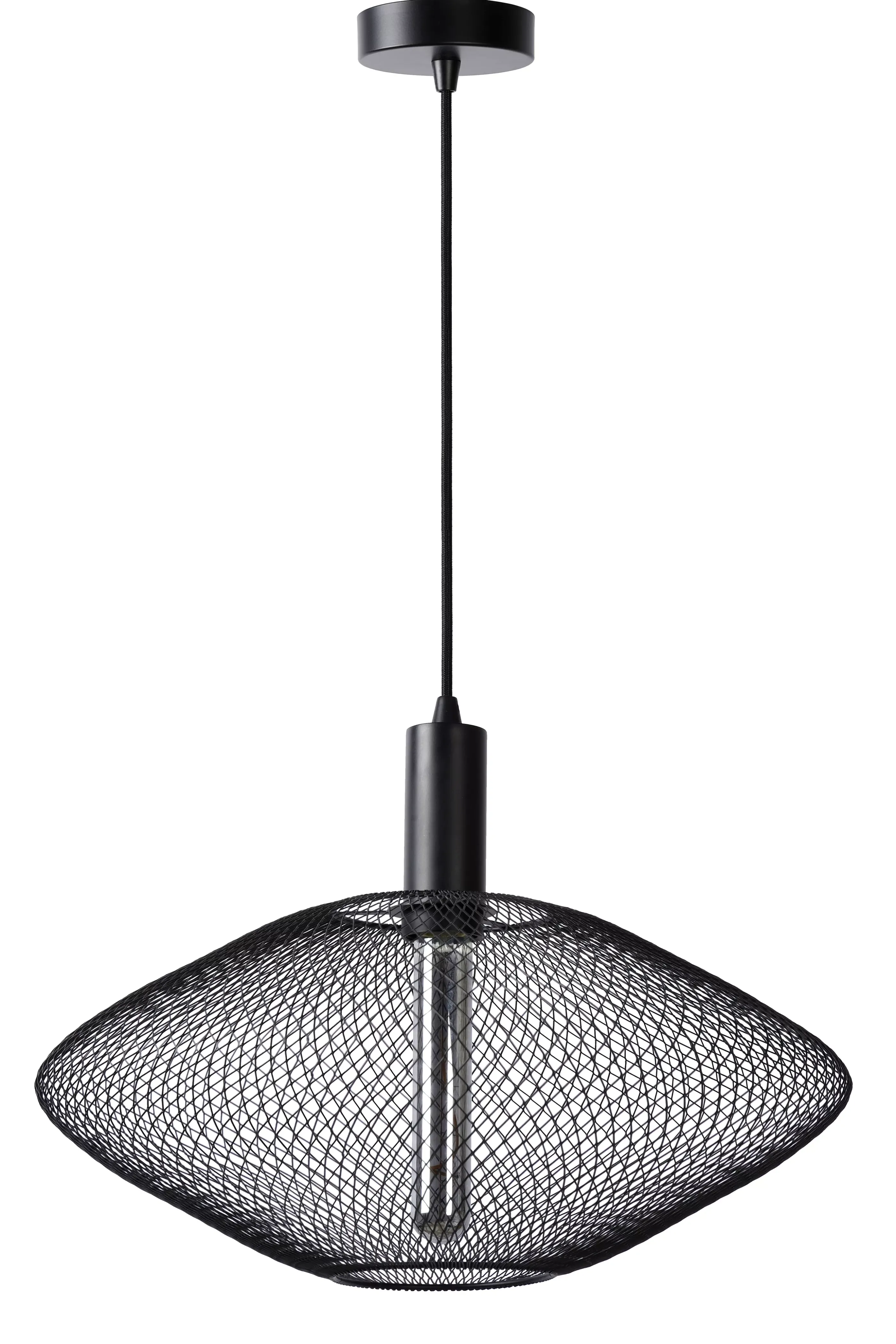 Outlet MESH - Hanglamp - Ø 45 cm - 1xE27 - Zwart Hanglampen