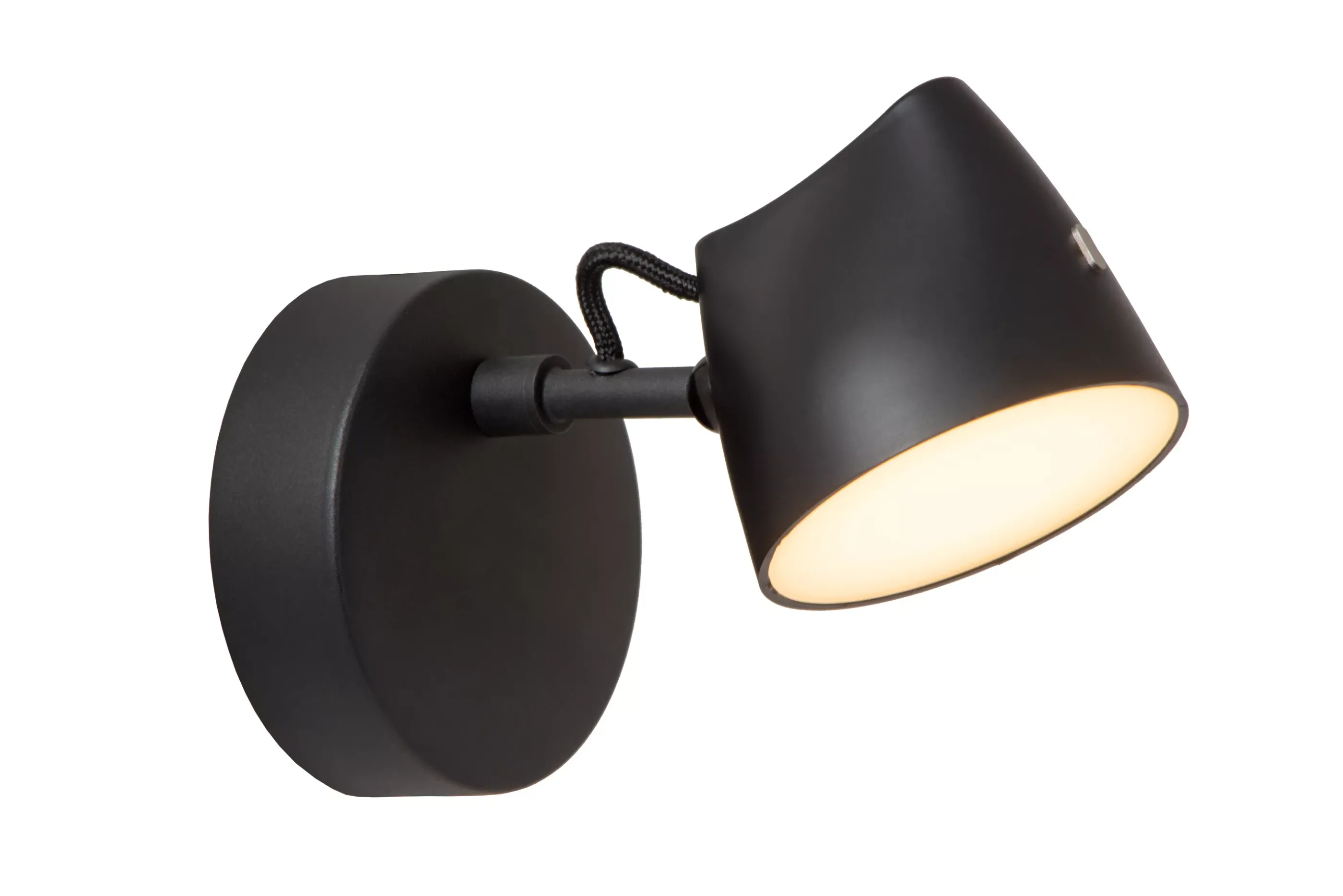 Hot MILNE - Wandlamp - LED Dimb. - 1x8W 2700K - Zwart Wandverlichting