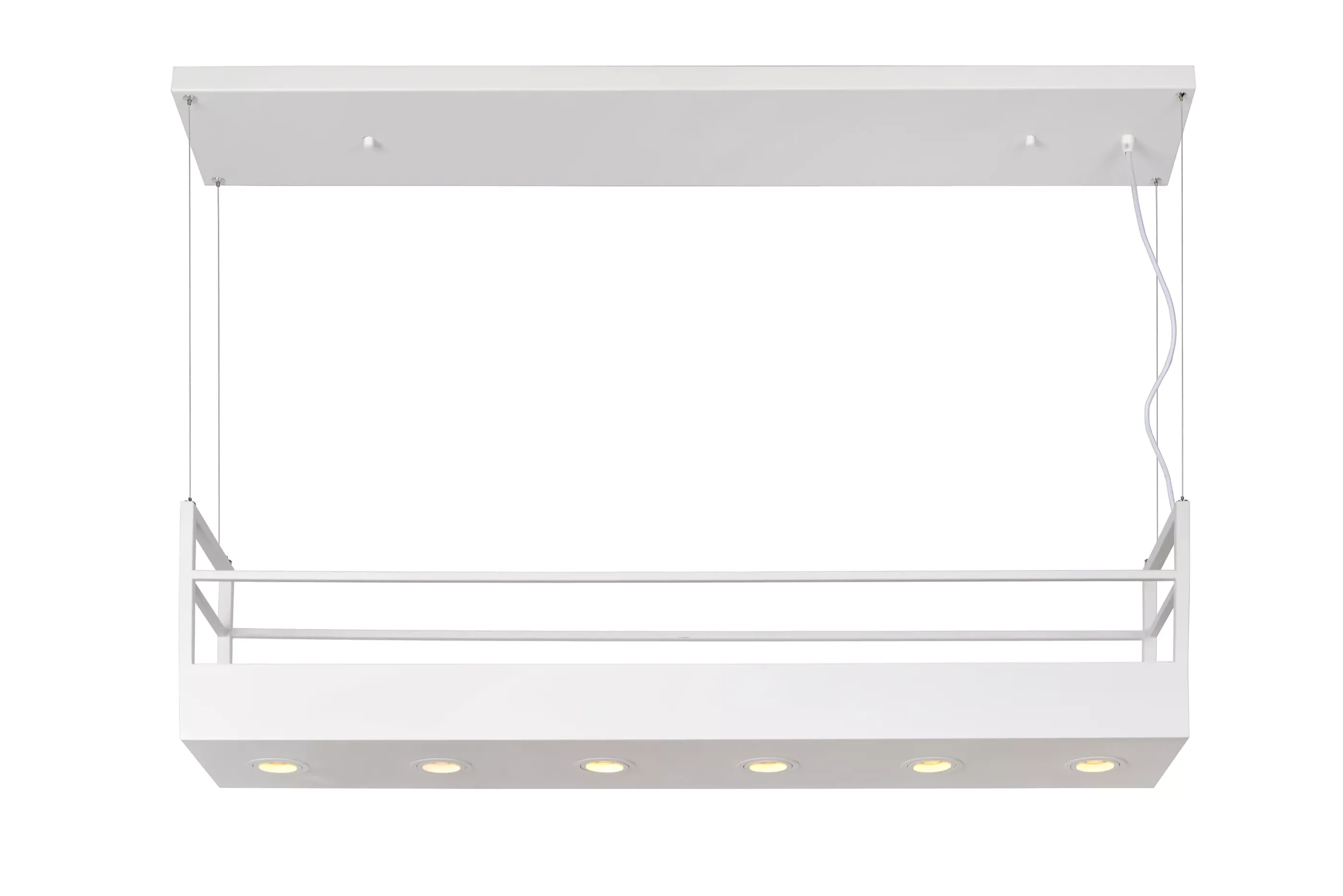 Store MIRAVELLE - Hanglamp - 6xGU10 - Wit Hanglampen