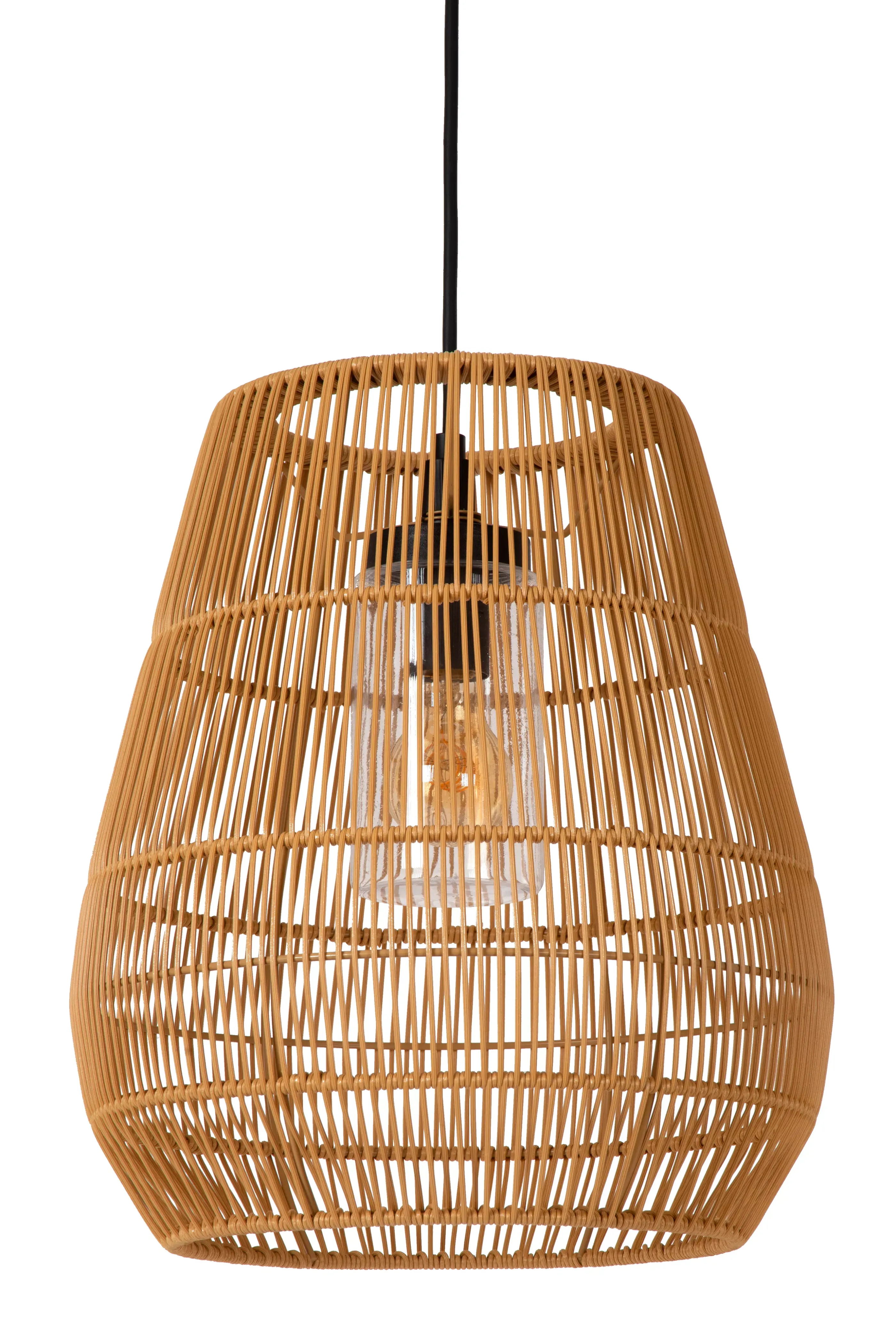 Fashion NERIDA - Hanglamp Binnen/Buiten - Ø 35 cm - 1xE27 - IP44 - Naturel Hanglampen Buiten