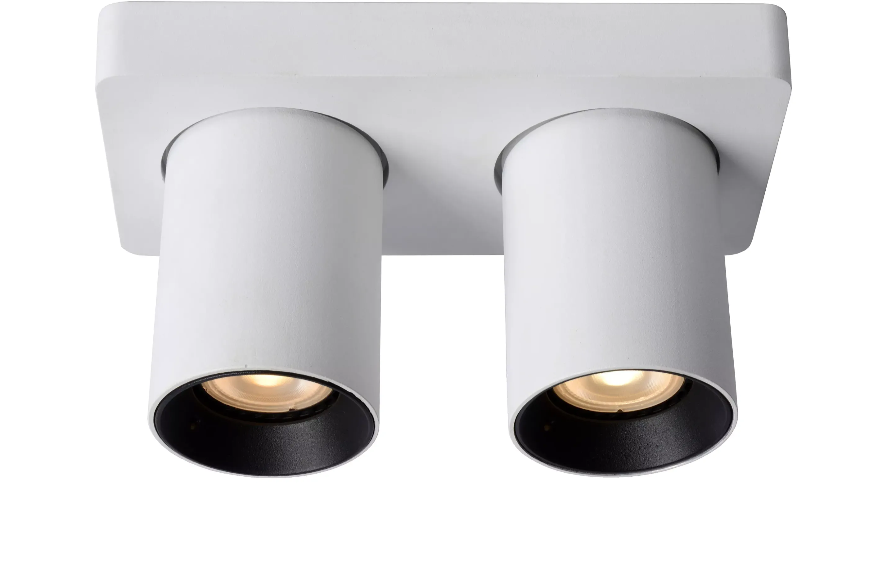 Clearance NIGEL - Plafondspot - LED Dim to warm - GU10 - 2x5W 2200K/3000K - Wit Plafondlampen