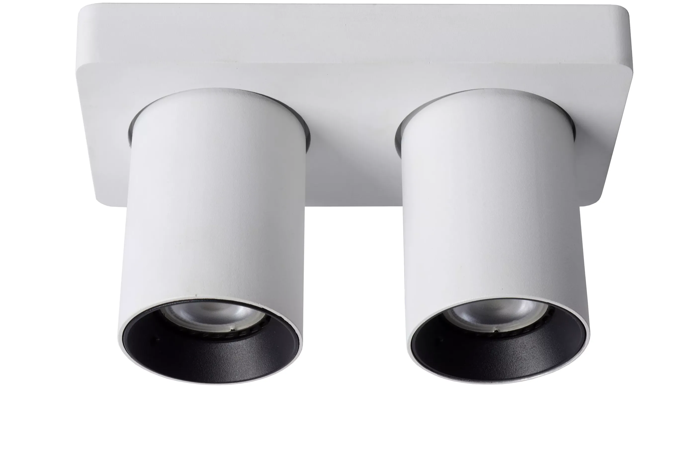 Clearance NIGEL - Plafondspot - LED Dim to warm - GU10 - 2x5W 2200K/3000K - Wit Plafondlampen