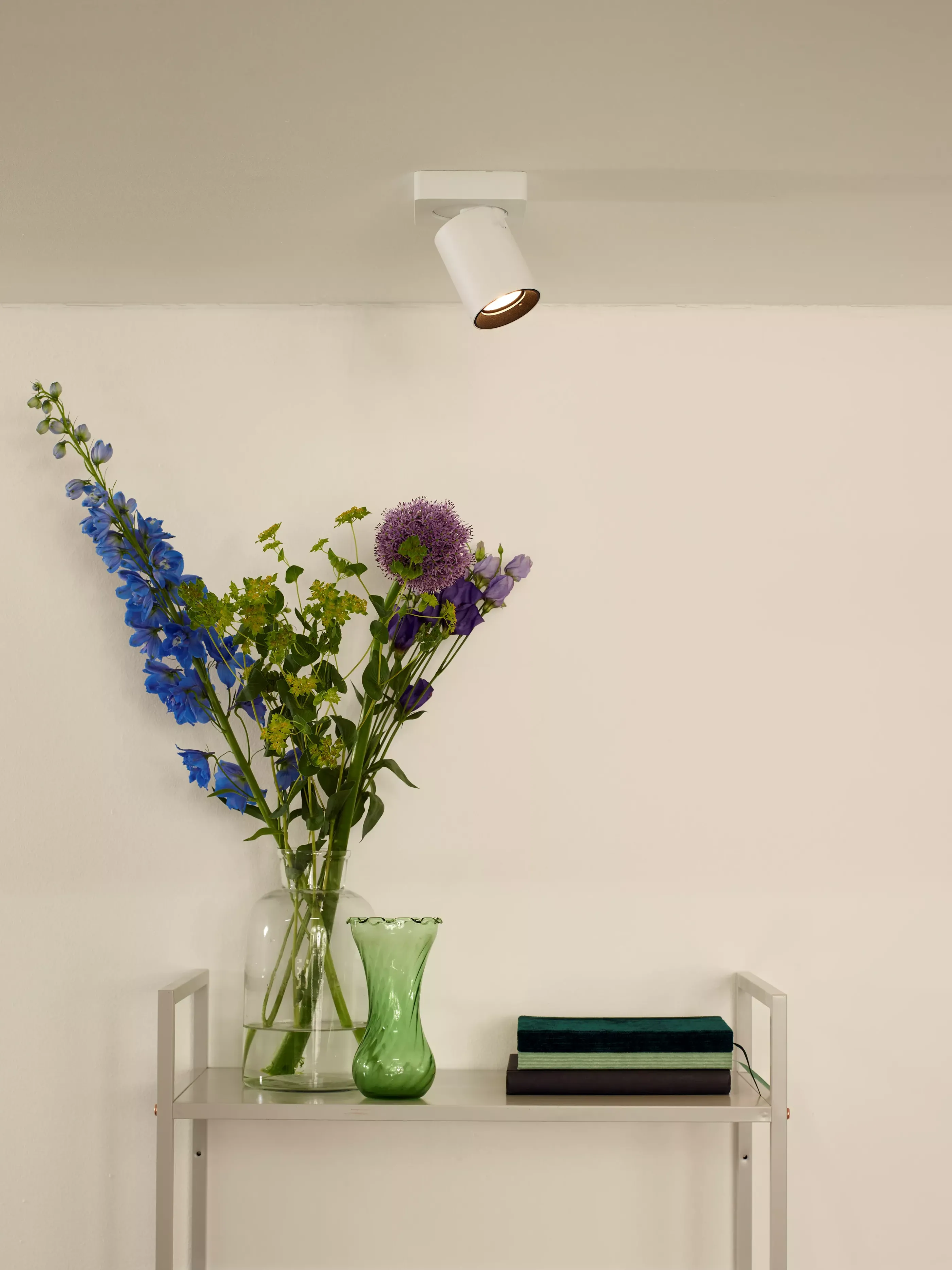 Flash Sale NIGEL - Plafondspot - LED Dim to warm - GU10 - 1x5W 2200K/3000K - Wit Plafondlampen