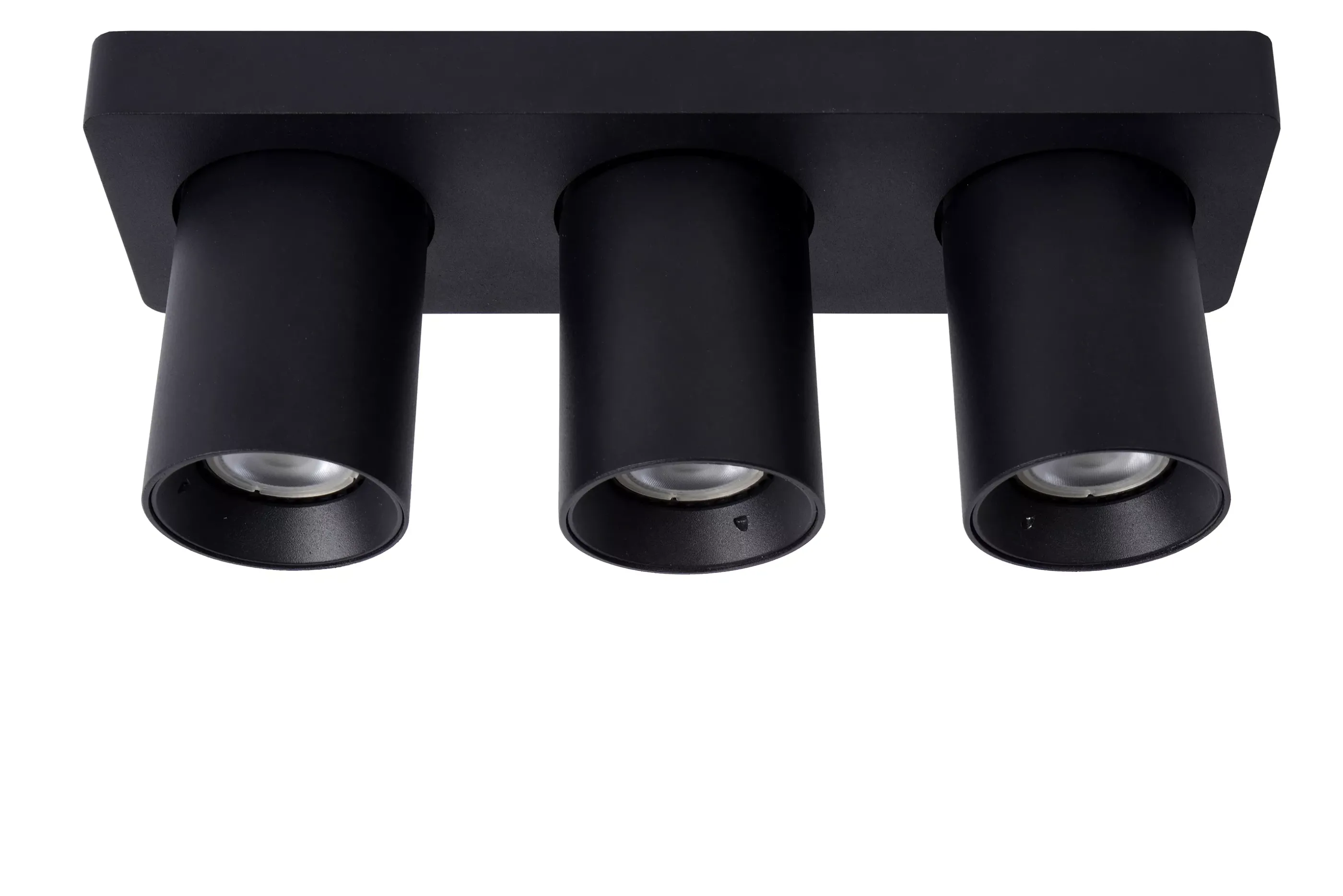 Flash Sale NIGEL - Plafondspot - LED Dim to warm - GU10 - 3x5W 2200K/3000K - Zwart Plafondlampen