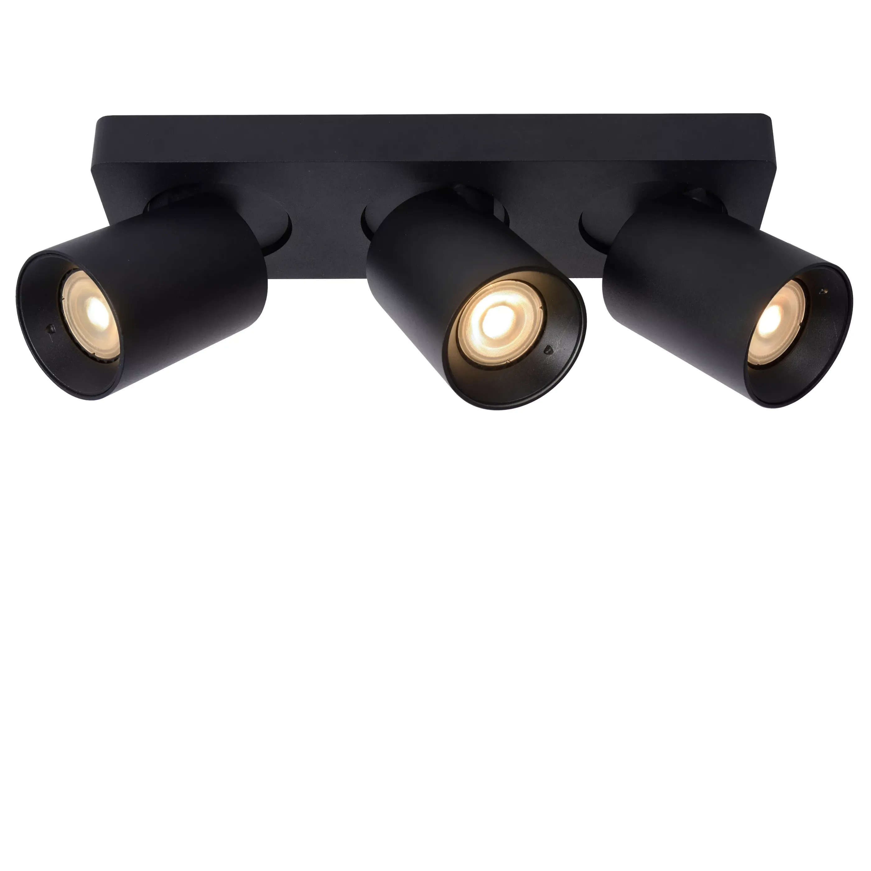 Flash Sale NIGEL - Plafondspot - LED Dim to warm - GU10 - 3x5W 2200K/3000K - Zwart Plafondlampen