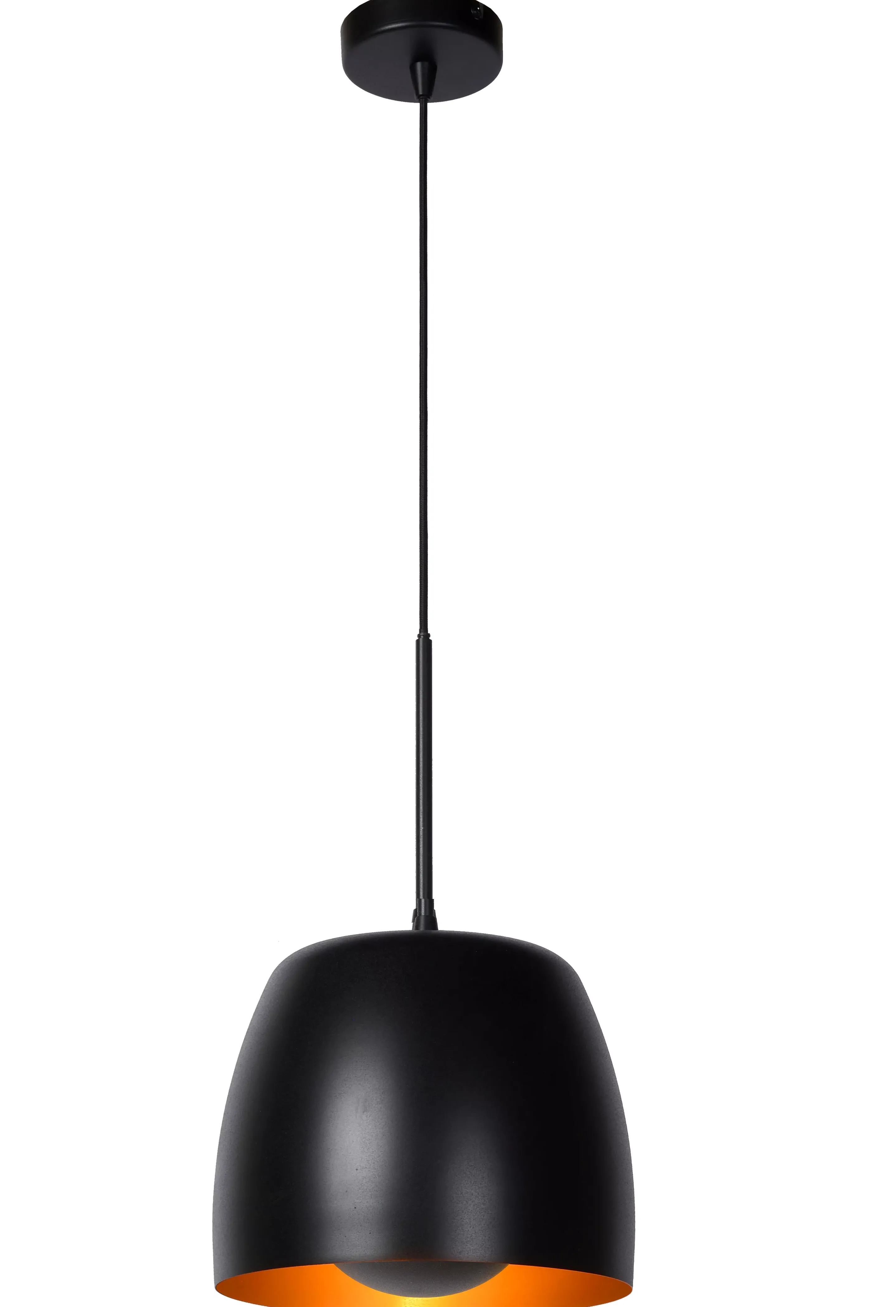 Best NOLAN - Hanglamp - Ø 24 cm - 1xE27 - Zwart Hanglampen