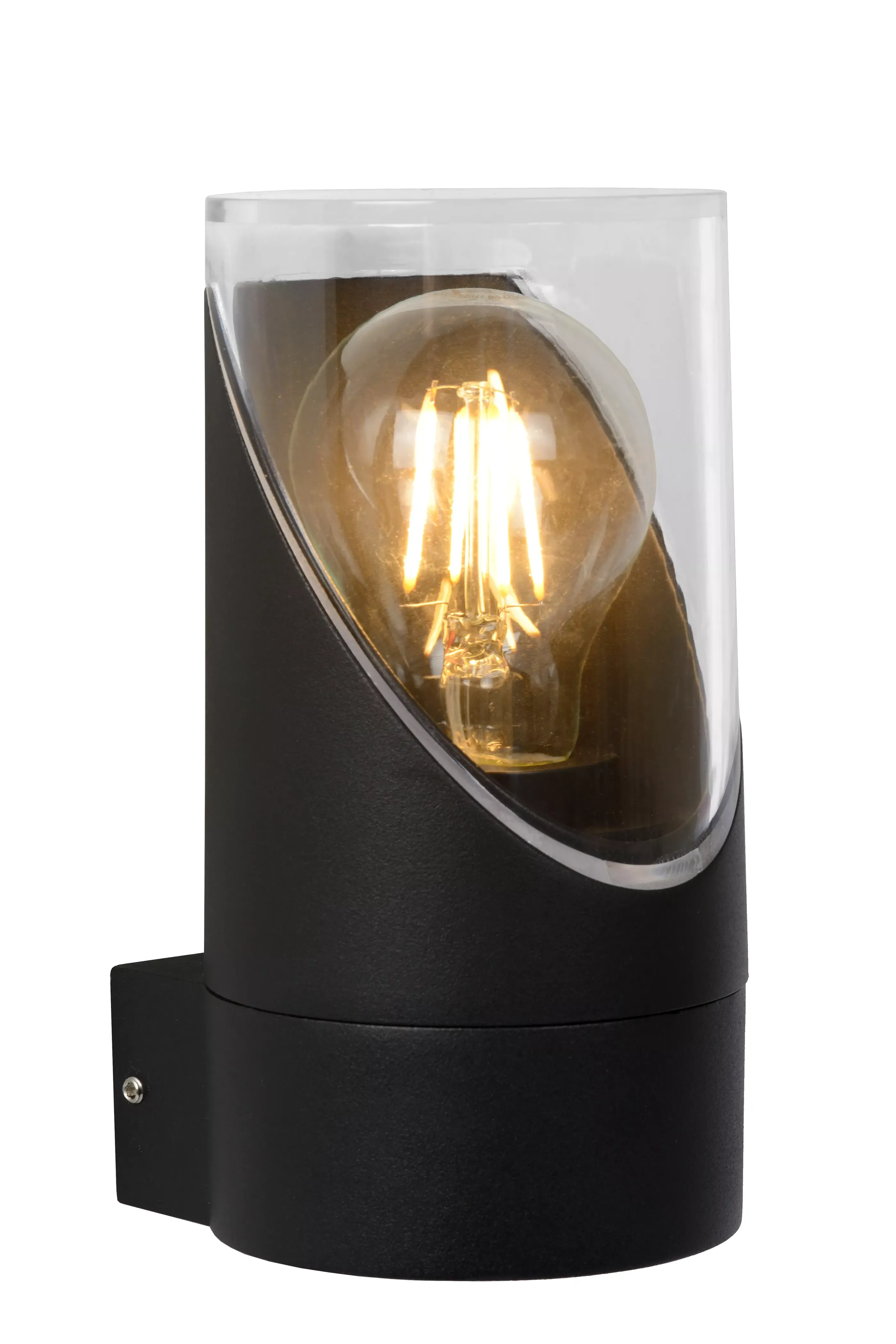 Flash Sale NORMAN - Wandlamp Binnen/Buiten - Ø 9 cm - 1xE27 - IP65 - Zwart Wandverlichting Buiten