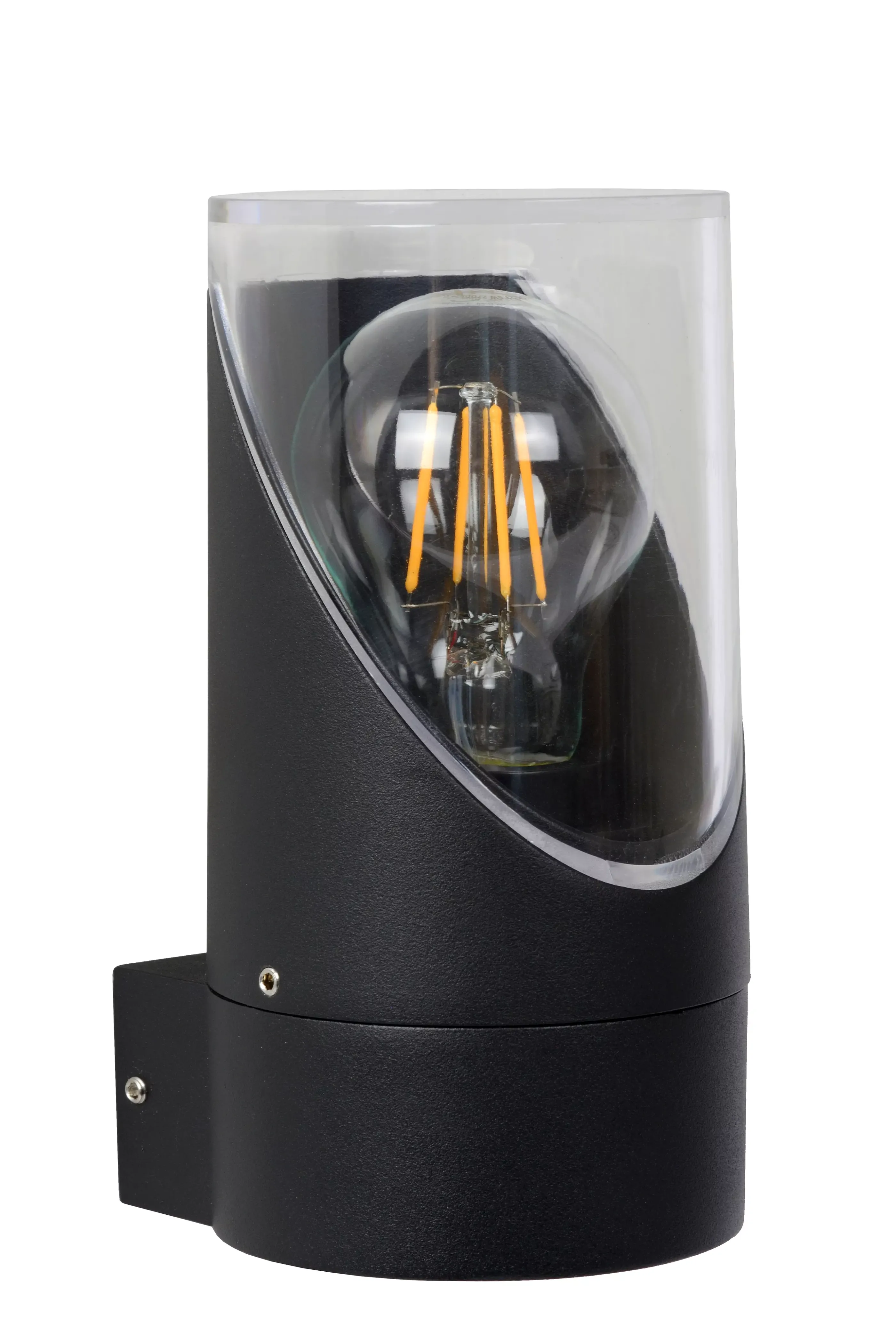 Flash Sale NORMAN - Wandlamp Binnen/Buiten - Ø 9 cm - 1xE27 - IP65 - Zwart Wandverlichting Buiten