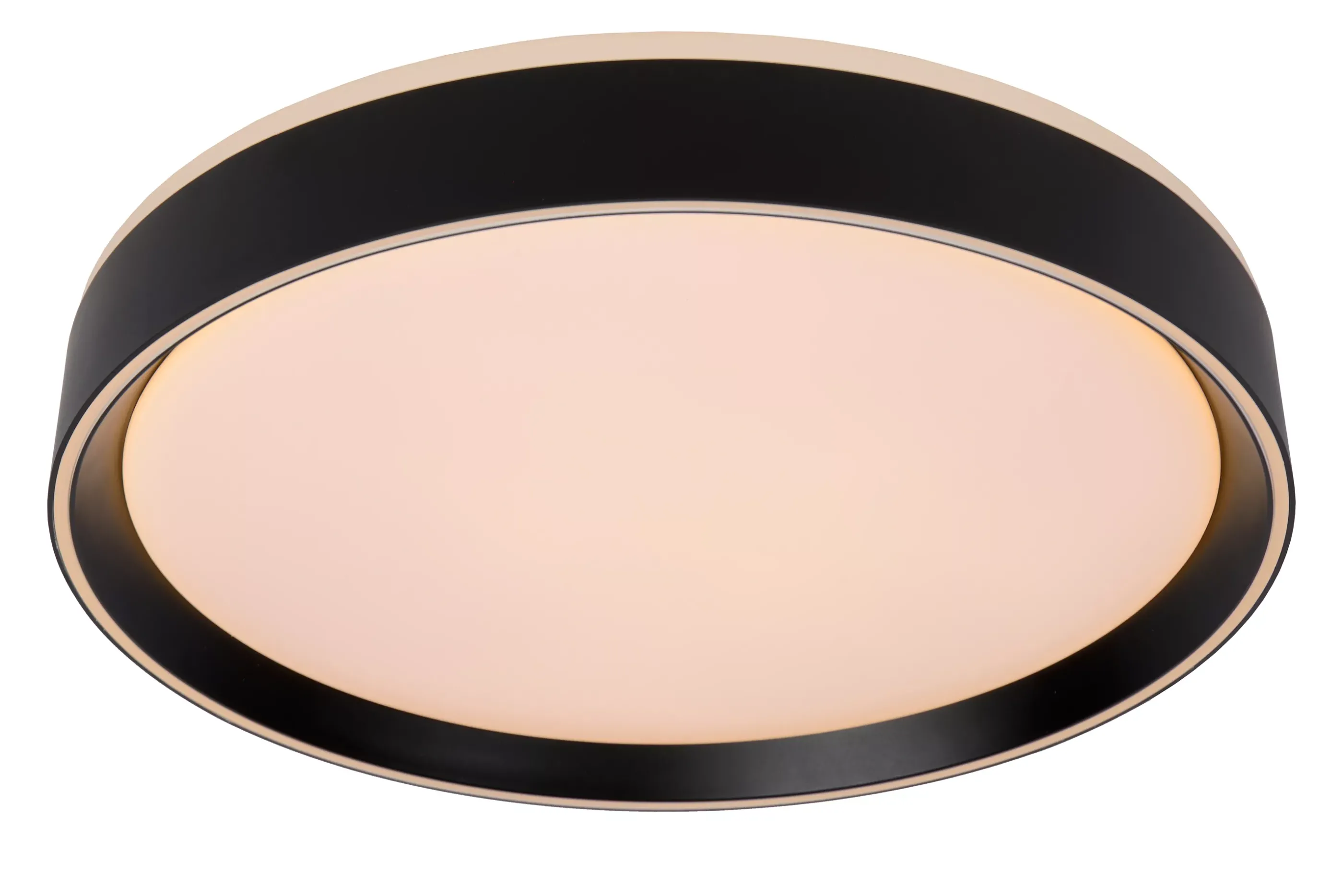 New NURIA - Plafonnière - Ø 40 cm - LED 3 StepDim - 1x24W 2700K - Zwart Plafondlampen