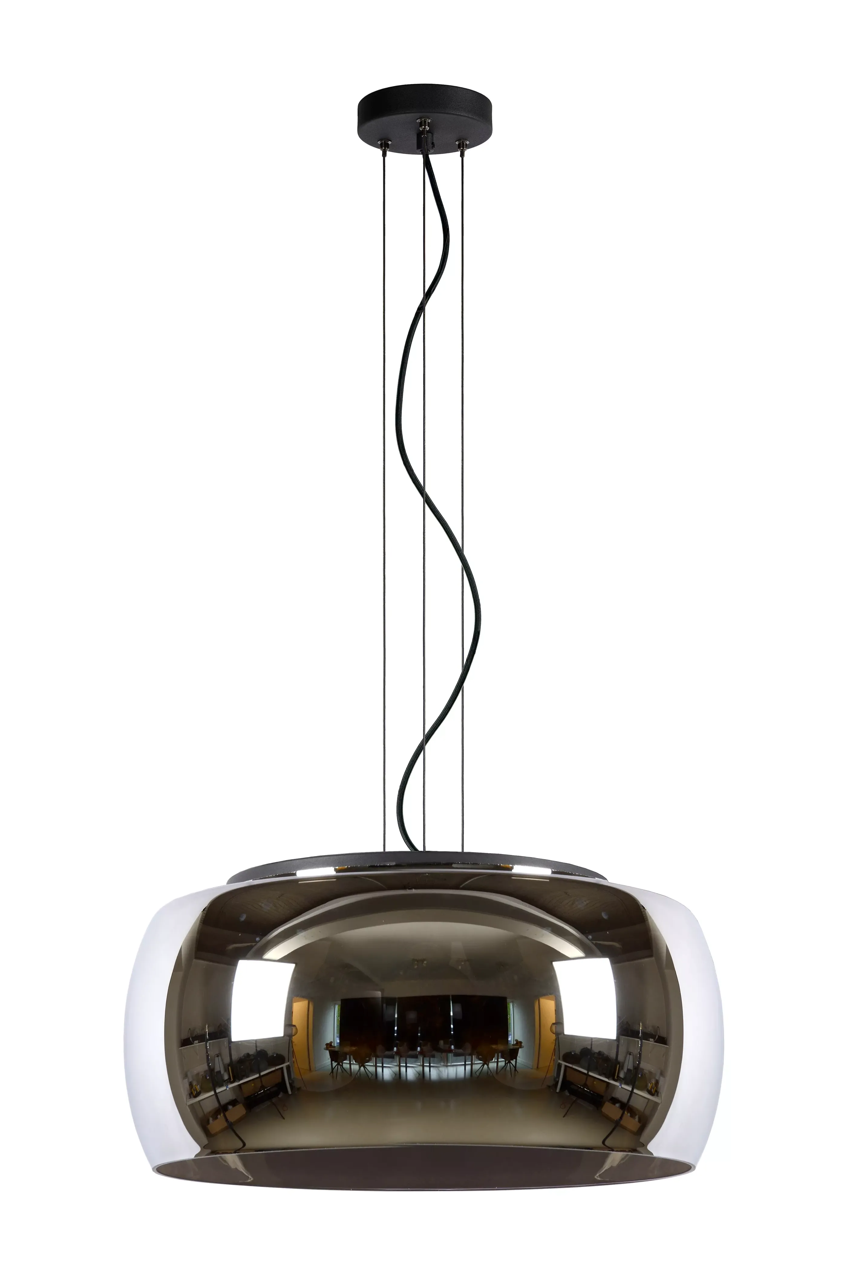 Outlet OLIVIA - Hanglamp - Ø 50 cm - 3xE27 - Fumé Hanglampen
