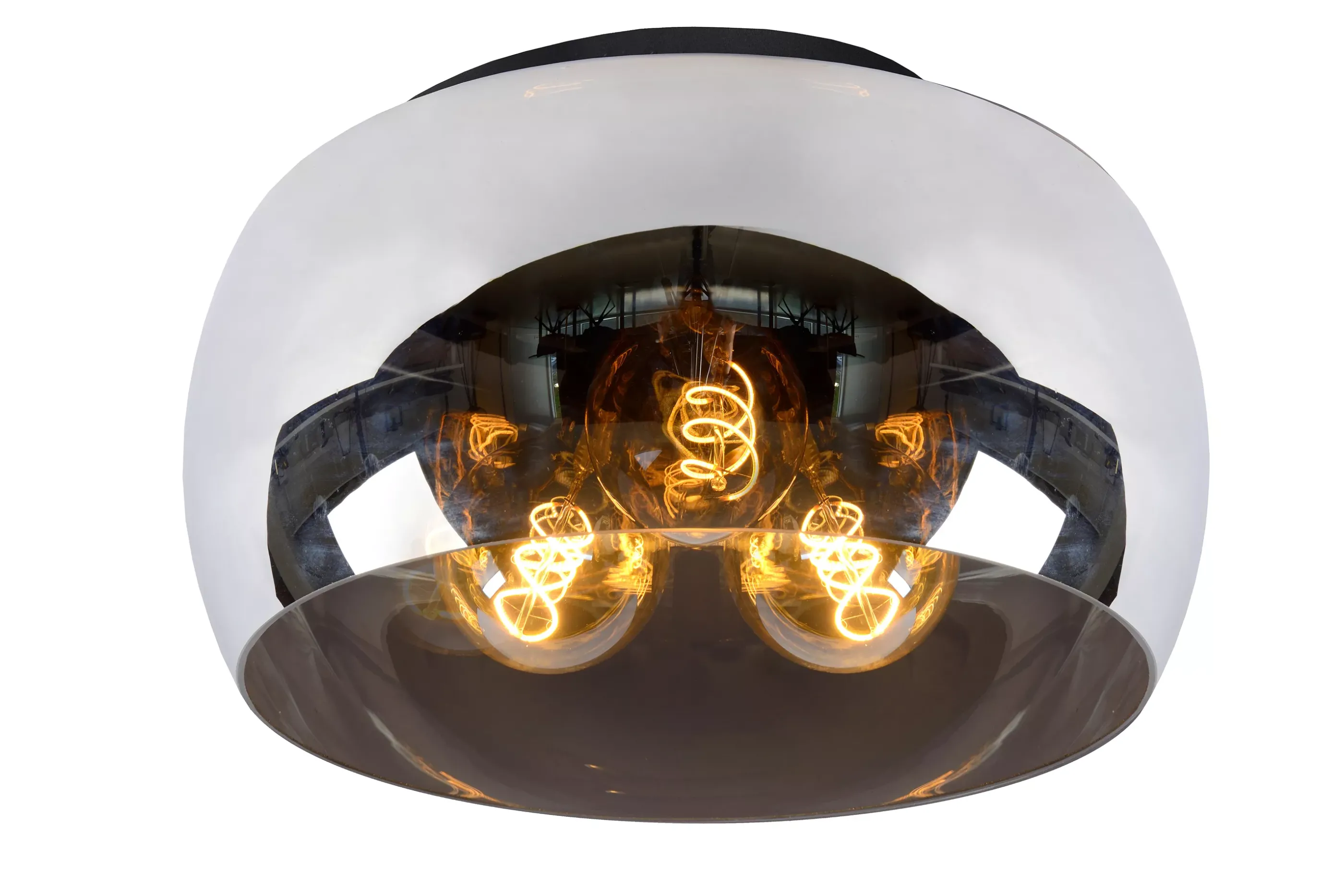 Cheap OLIVIA - Plafonnière - Ø 40 cm - 3xE27 - Fumé Plafondlampen