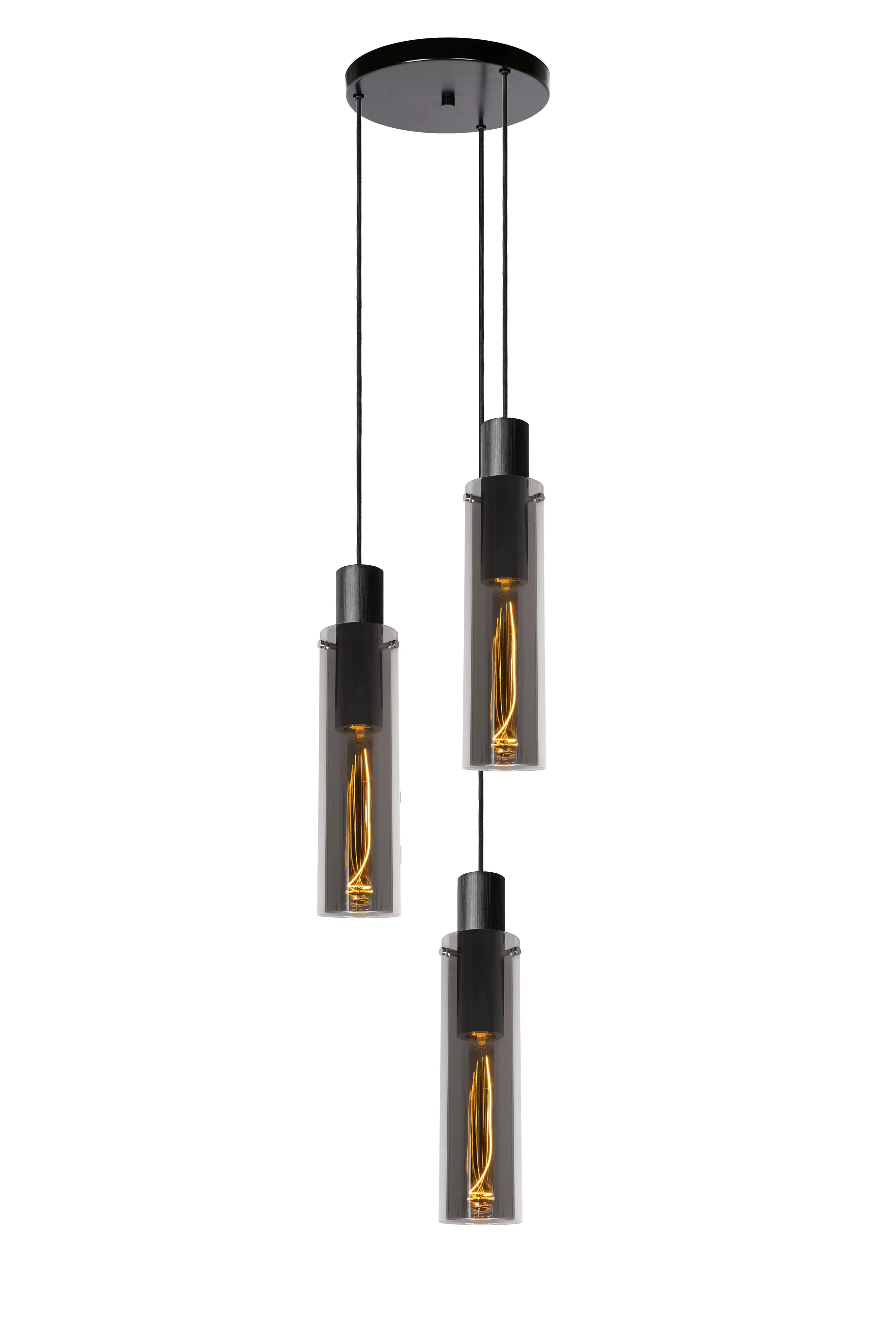 Online ORLANDO - Hanglamp - Ø 32 cm - 3xE27 - Fumé Hanglampen