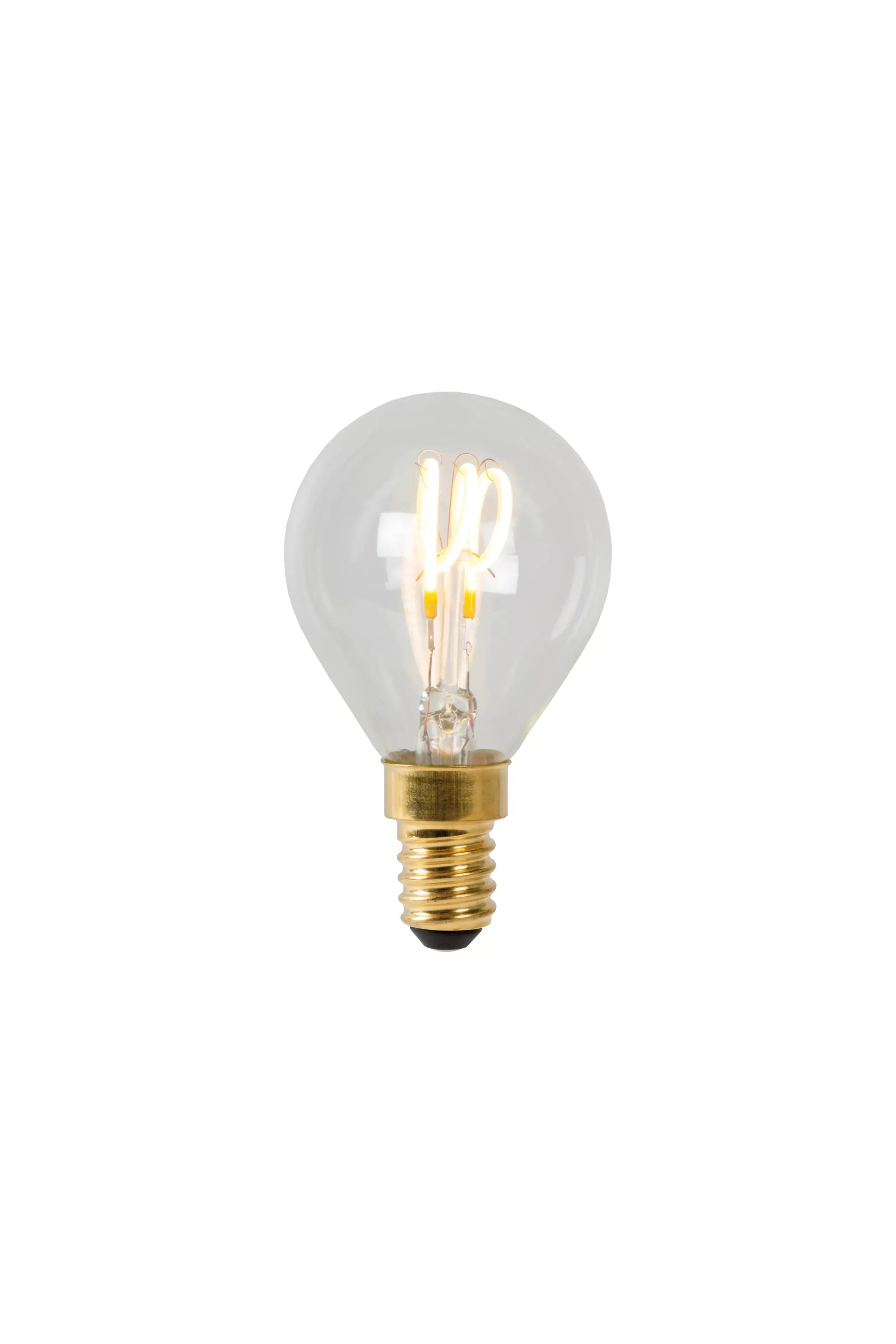 Hot P45 - Filament lamp - Ø 4,5 cm - LED Dimb. - E14 - 1x3W 2700K - Transparant Kooldraadlampen