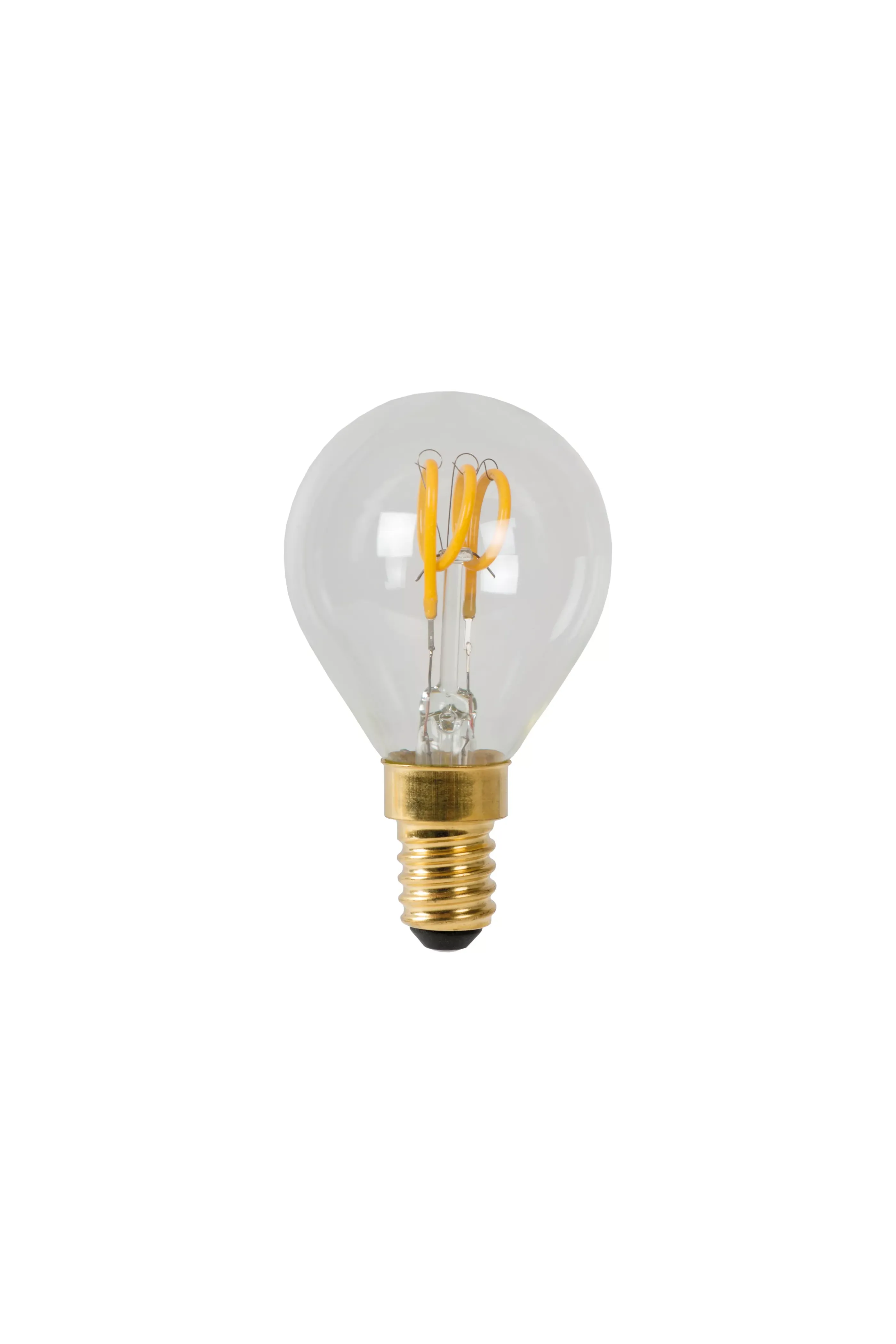 Hot P45 - Filament lamp - Ø 4,5 cm - LED Dimb. - E14 - 1x3W 2700K - Transparant Kooldraadlampen